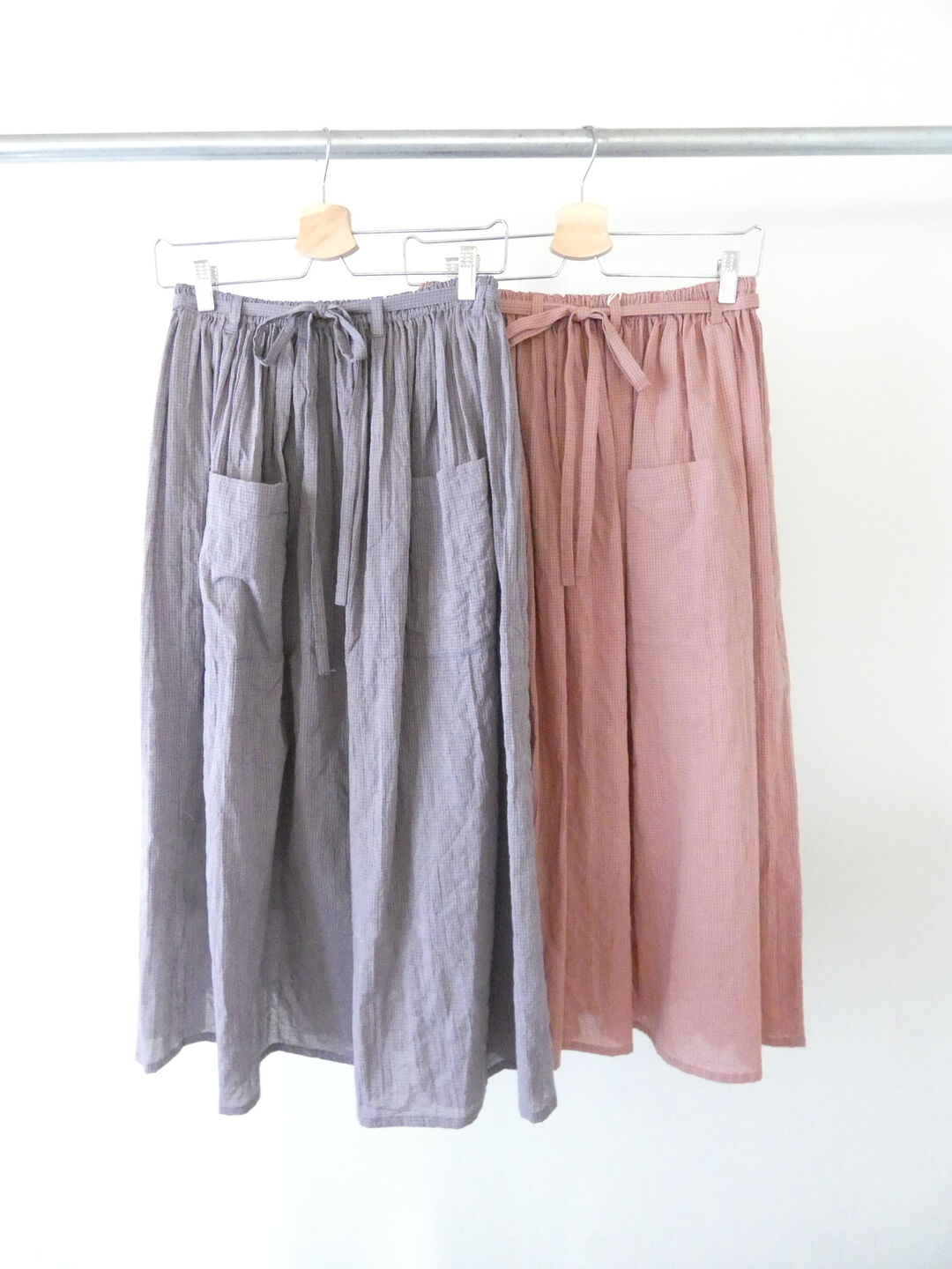 Sarahwear(サラウェア) Shirring Lawn Check Byon-Byon Skirtの商品画像10