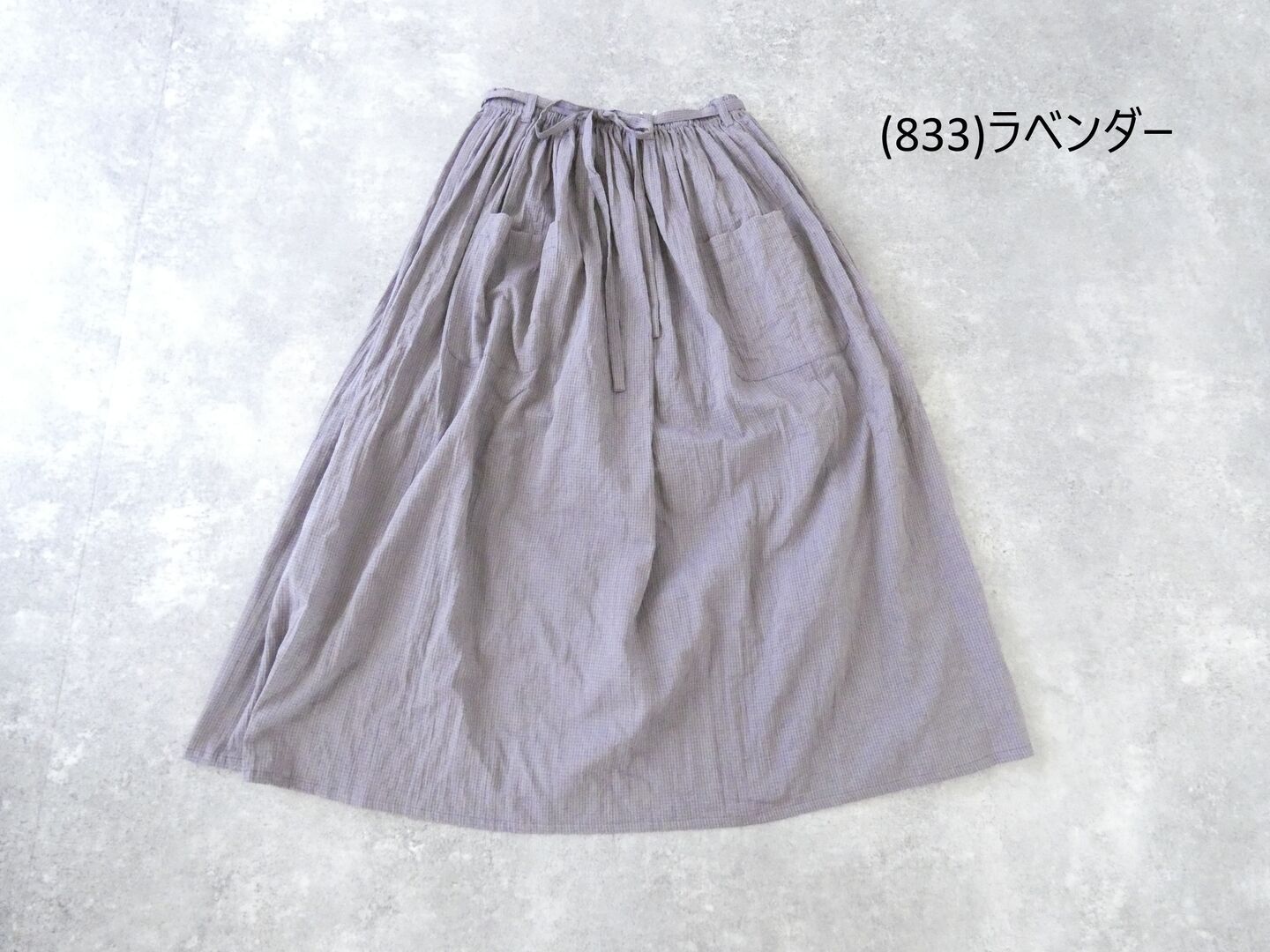 Sarahwear(サラウェア) Shirring Lawn Check Byon-Byon Skirtの商品画像28