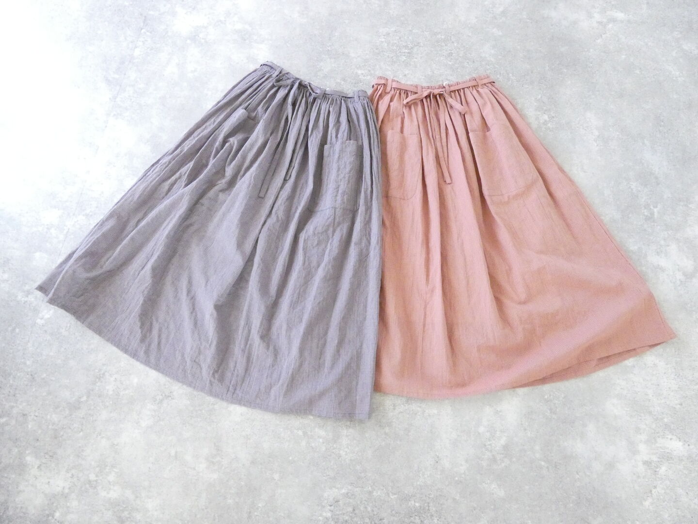 Sarahwear(サラウェア) Shirring Lawn Check Byon-Byon Skirtの商品画像3