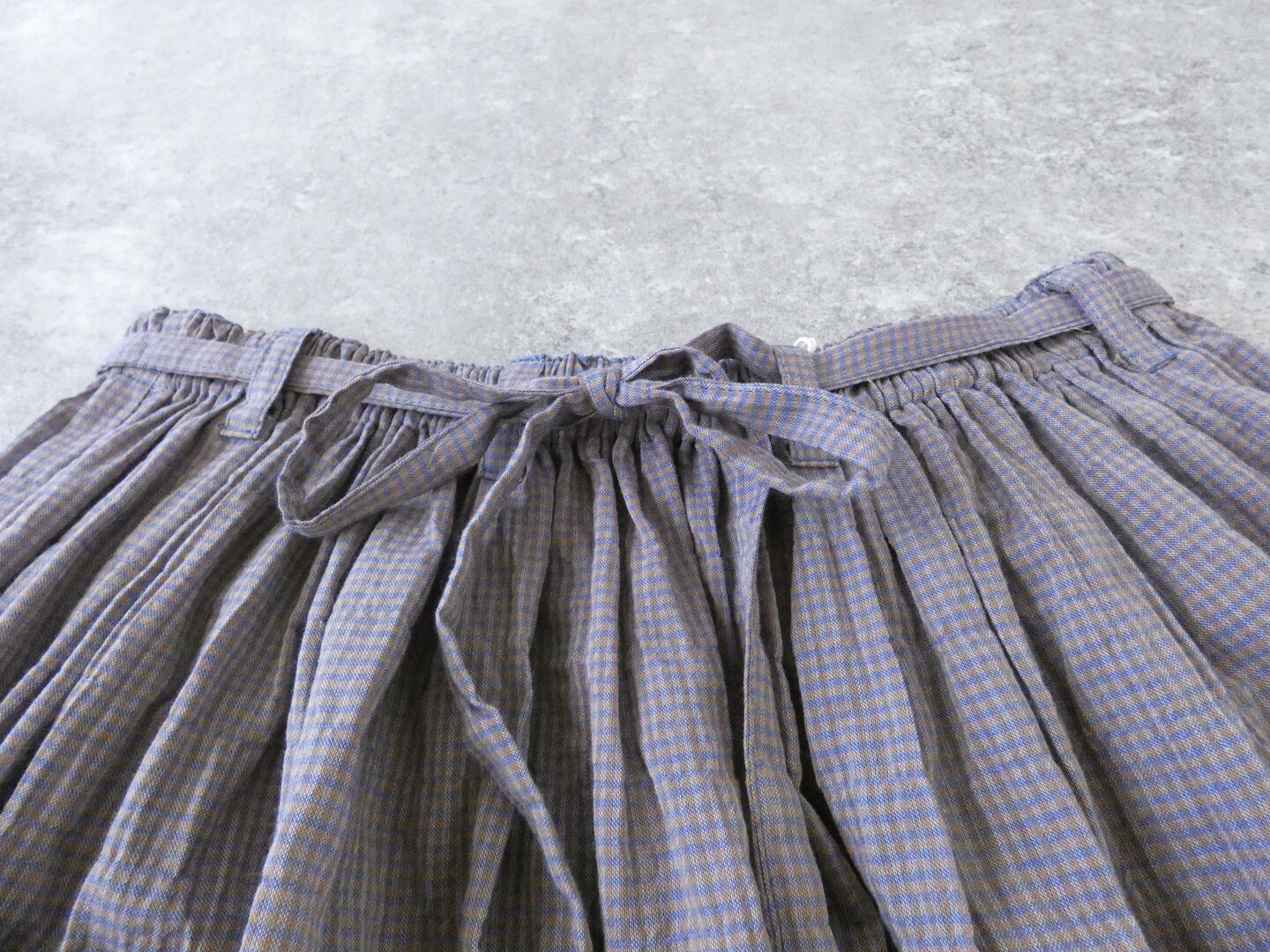 Sarahwear(サラウェア) Shirring Lawn Check Byon-Byon Skirtの商品画像30
