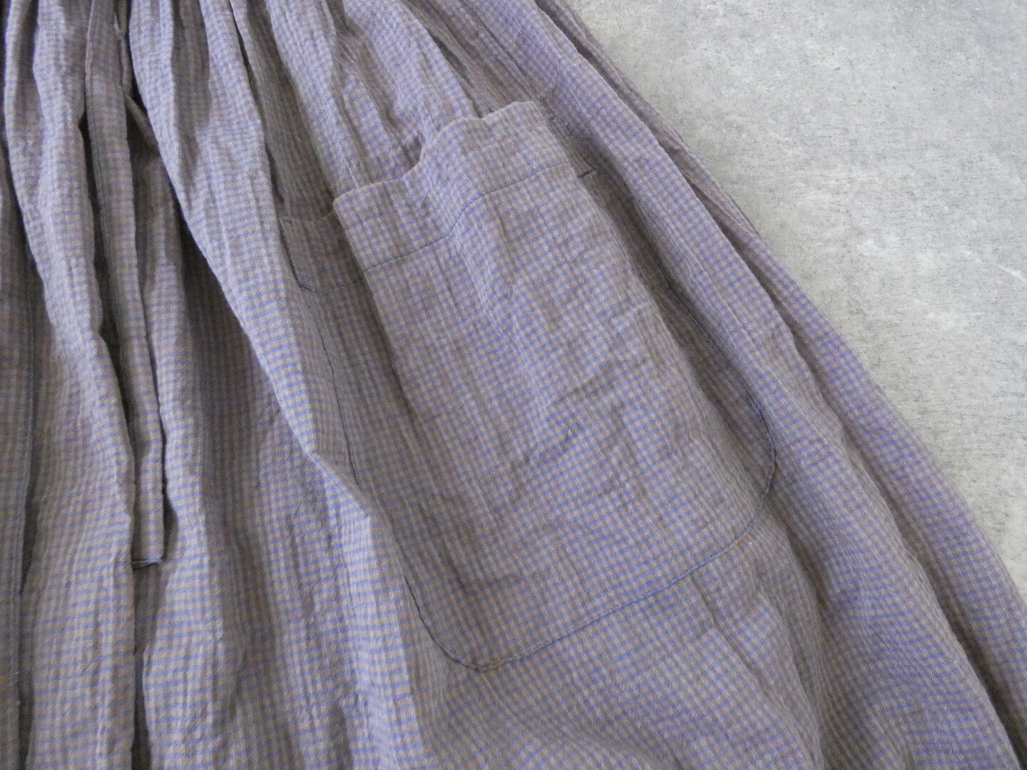 Sarahwear(サラウェア) Shirring Lawn Check Byon-Byon Skirtの商品画像31