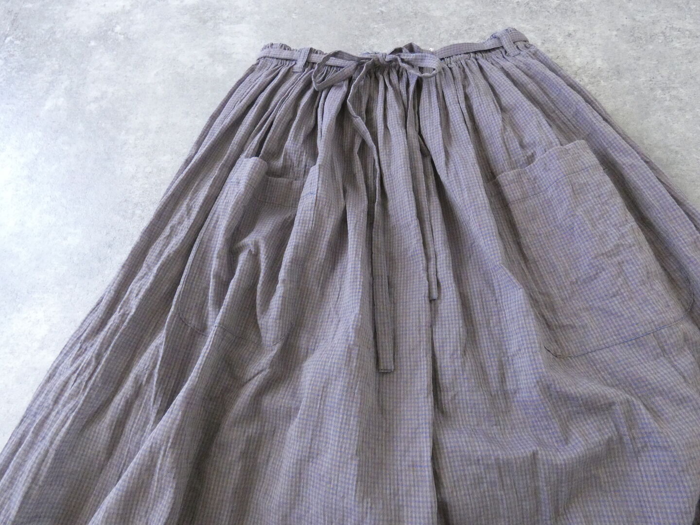 Sarahwear(サラウェア) Shirring Lawn Check Byon-Byon Skirtの商品画像32