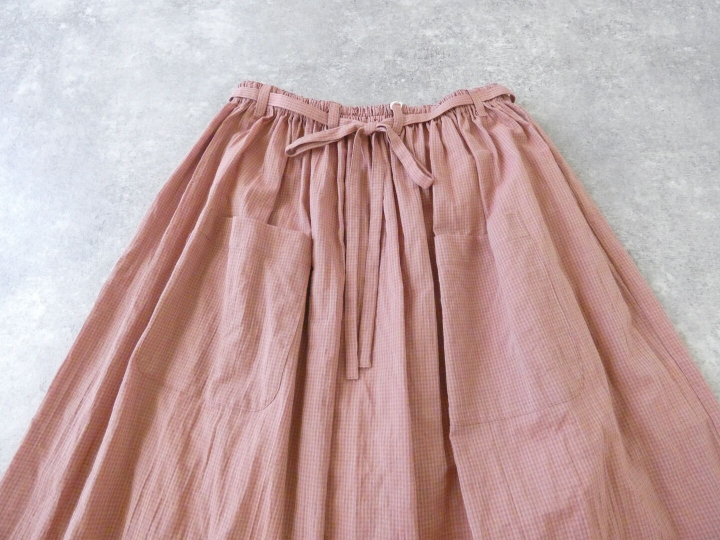 Sarahwear(サラウェア) Shirring Lawn Check Byon-Byon Skirtの商品画像44