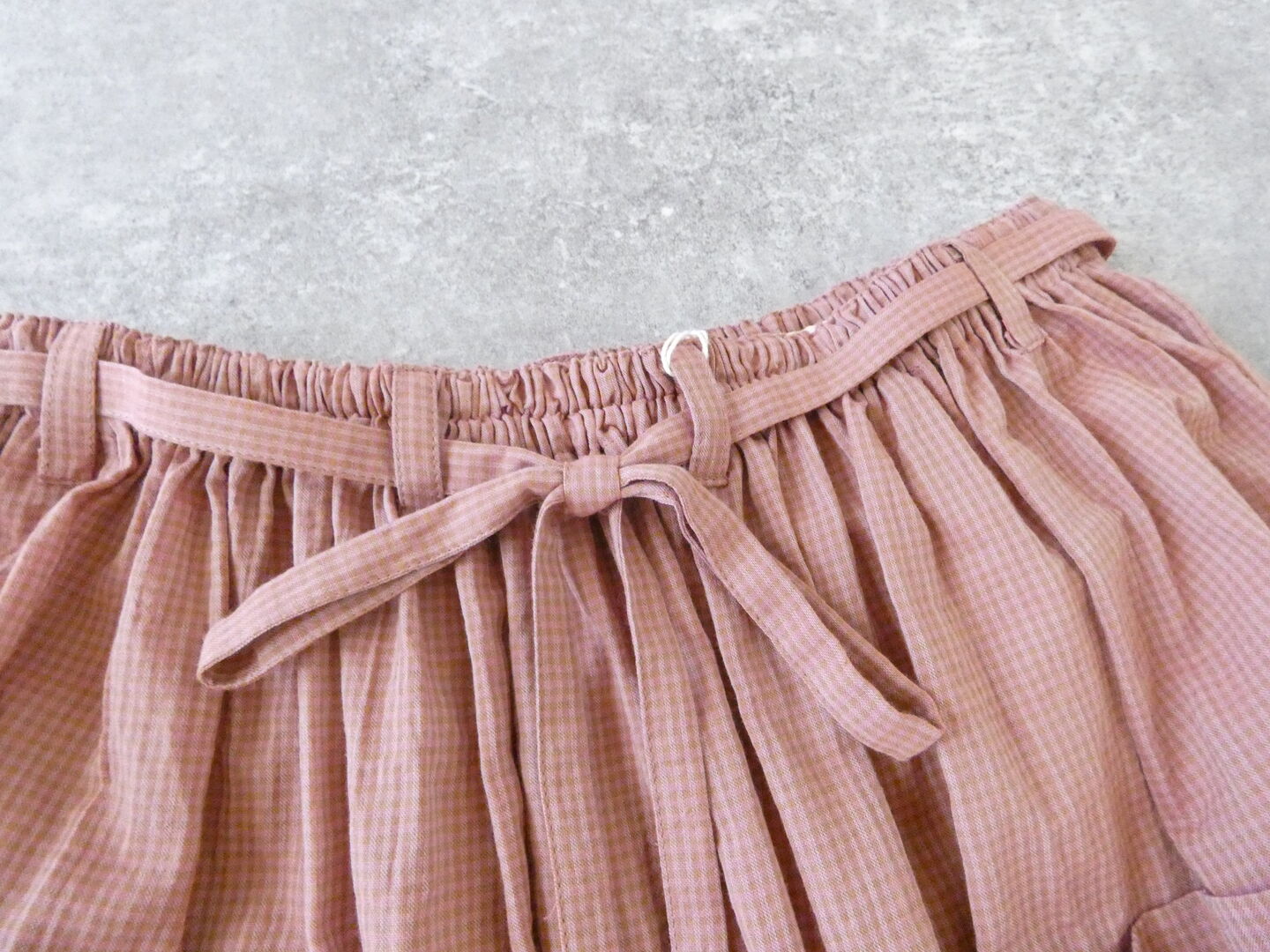 Sarahwear(サラウェア) Shirring Lawn Check Byon-Byon Skirtの商品画像45