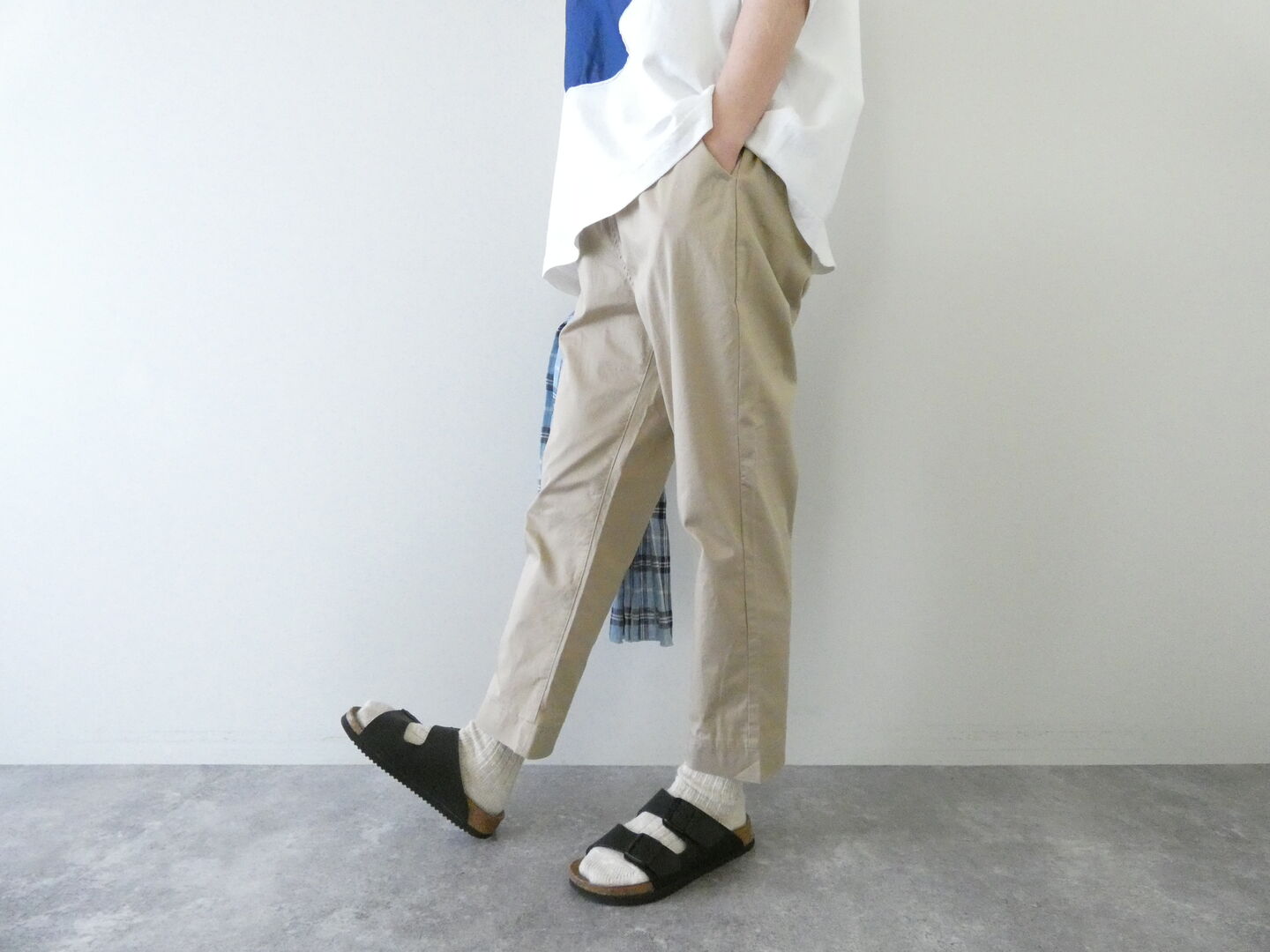 TANG(タング) 天日干し風ビンテージワッシャーバーバリーストレッチパンツの商品画像1