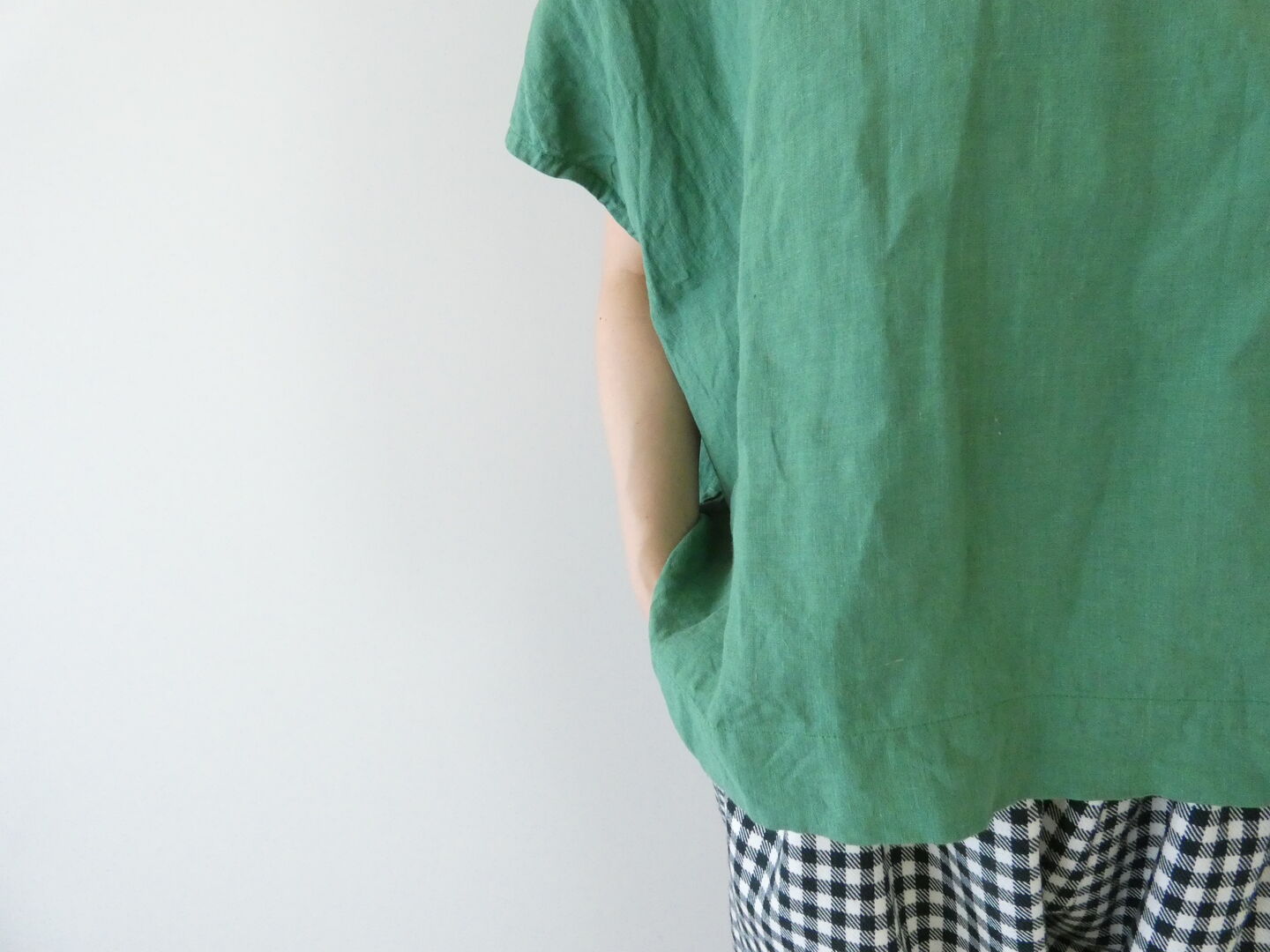 ichiAntiquite's(イチアンティークス) フレンチリネンワイドプルオーバーの商品画像4