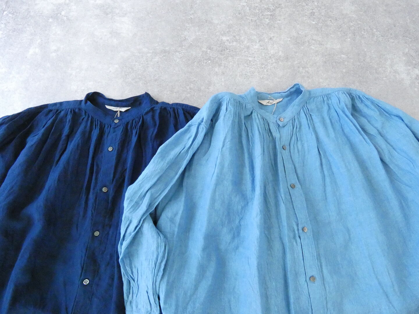 ichiAntiquite's(イチアンティークス) インディゴギャザーシャツの商品画像16