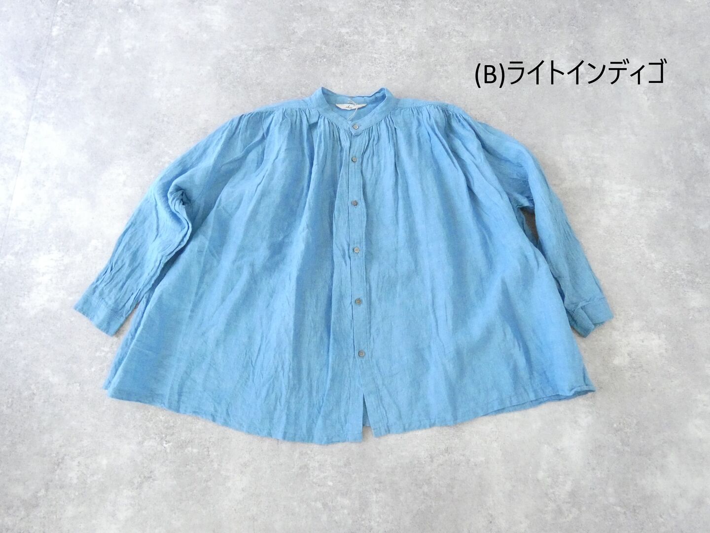 ichiAntiquite's(イチアンティークス) インディゴギャザーシャツの商品画像28