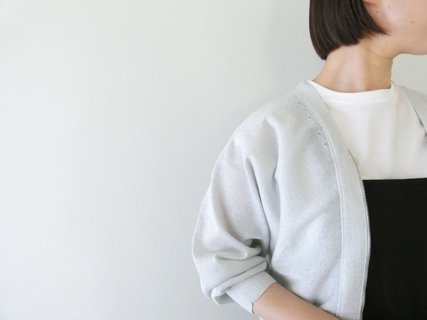 MACPHEE(マカフィー) ドライレーヨン ZIPカーディガンの商品画像4