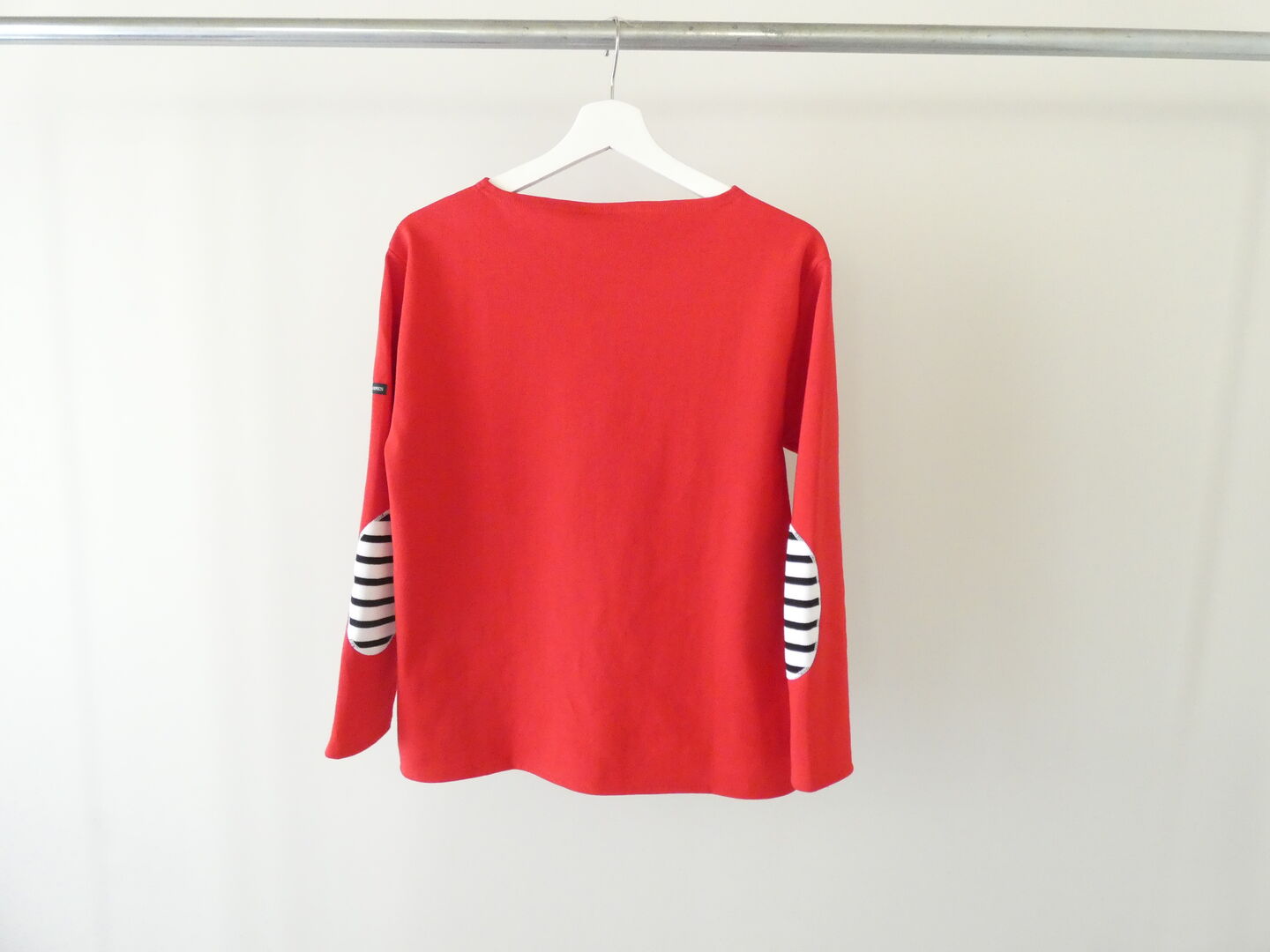 SAINT JAMES(セントジェームス) ひじパッチボーダーカットソー ウェッソン エルボーパッチ　TULIPE/NEIGE×NOIRの商品画像10