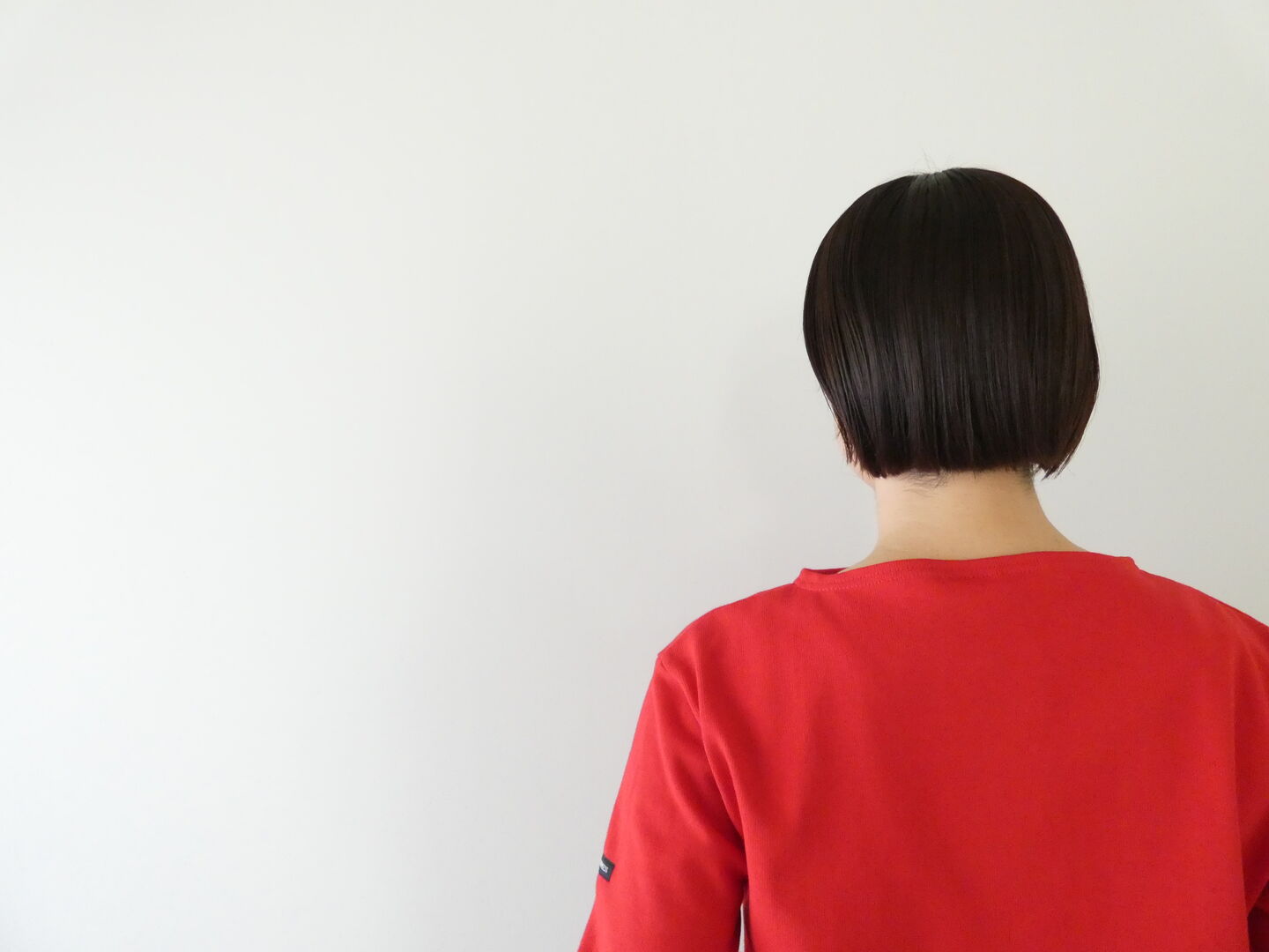 SAINT JAMES(セントジェームス) ひじパッチボーダーカットソー ウェッソン エルボーパッチ　TULIPE/NEIGE×NOIRの商品画像17