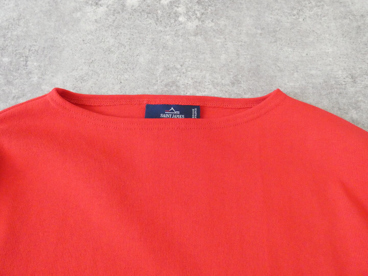 SAINT JAMES(セントジェームス) ひじパッチボーダーカットソー ウェッソン エルボーパッチ　TULIPE/NEIGE×NOIRの商品画像18