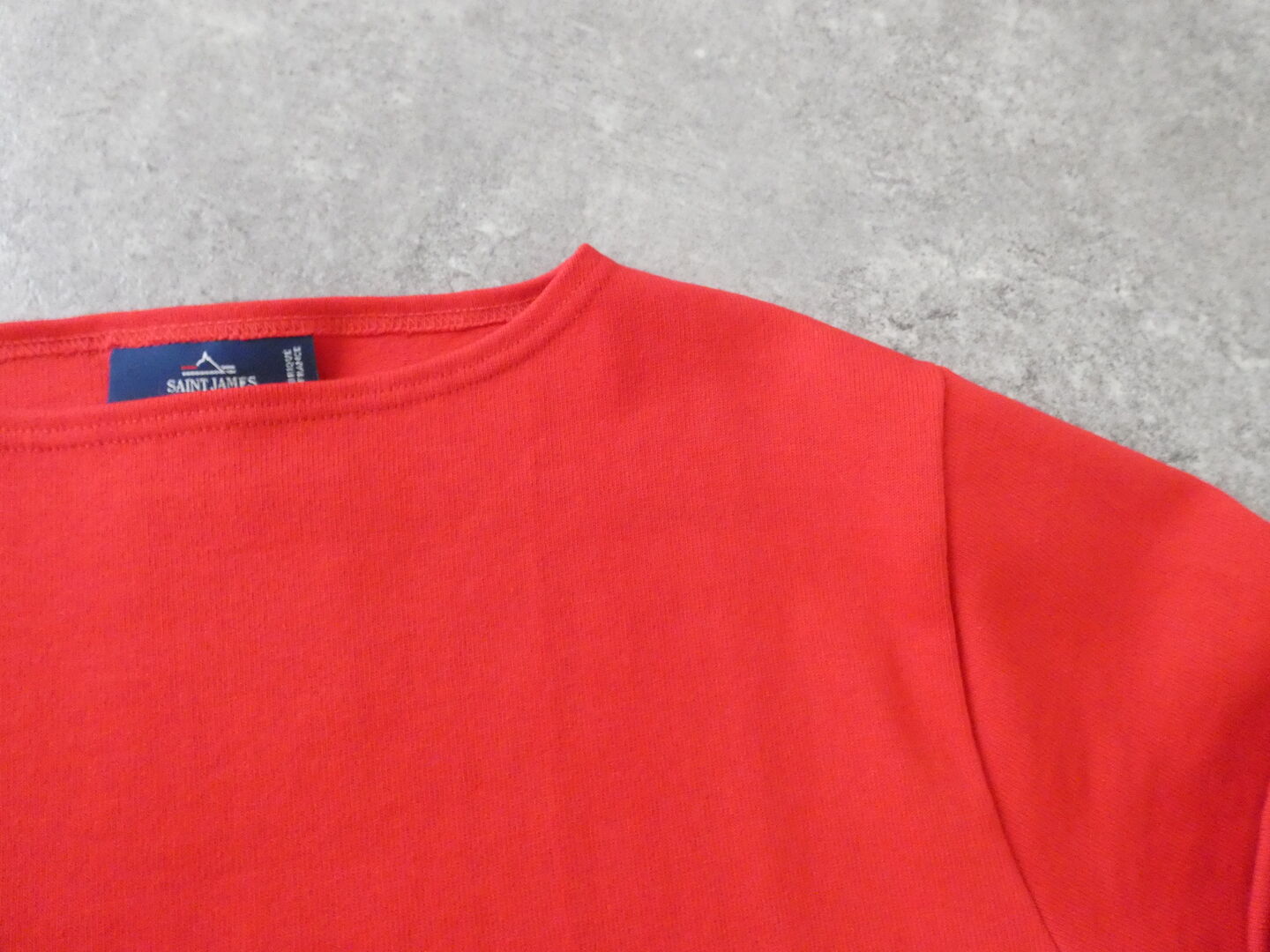 SAINT JAMES(セントジェームス) ひじパッチボーダーカットソー ウェッソン エルボーパッチ　TULIPE/NEIGE×NOIRの商品画像23