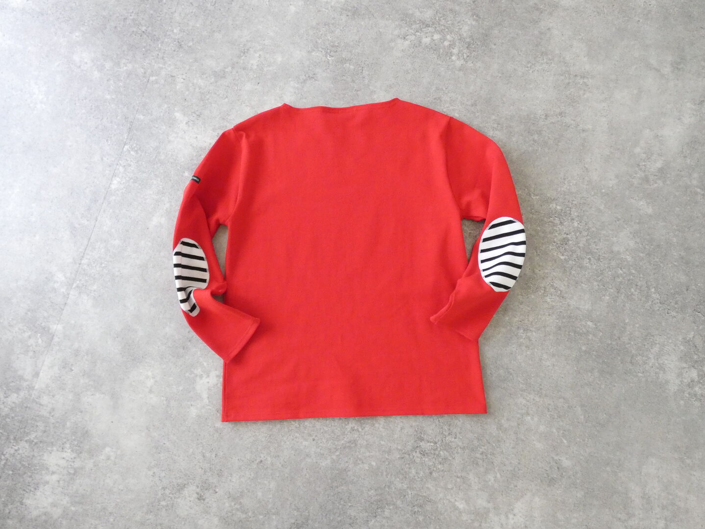 SAINT JAMES(セントジェームス) ひじパッチボーダーカットソー ウェッソン エルボーパッチ　TULIPE/NEIGE×NOIRの商品画像8