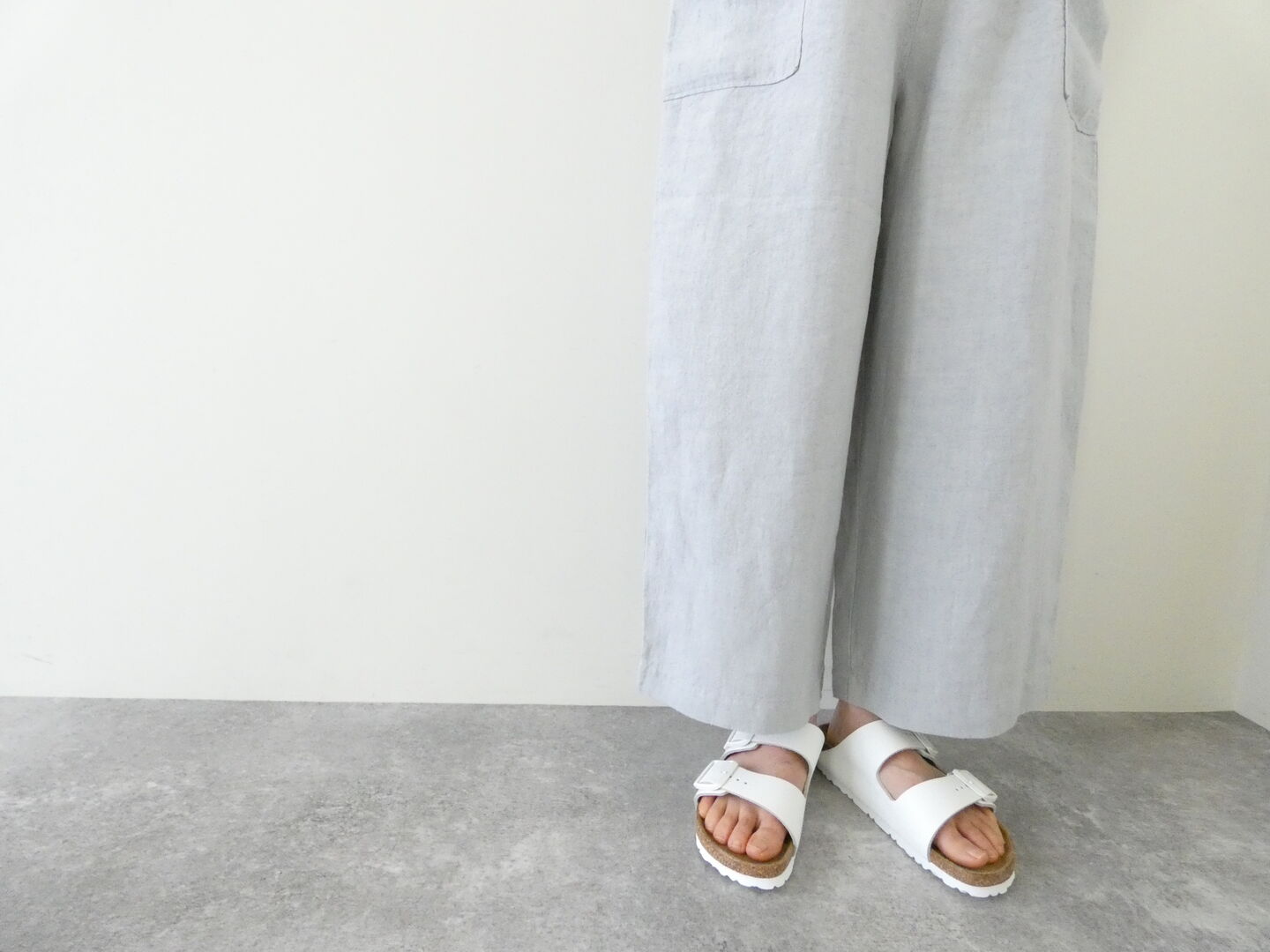 Hands of creation(ハンズオブクリエイション) リネン桐七炊きサイドポケット8分丈パンツの商品画像5