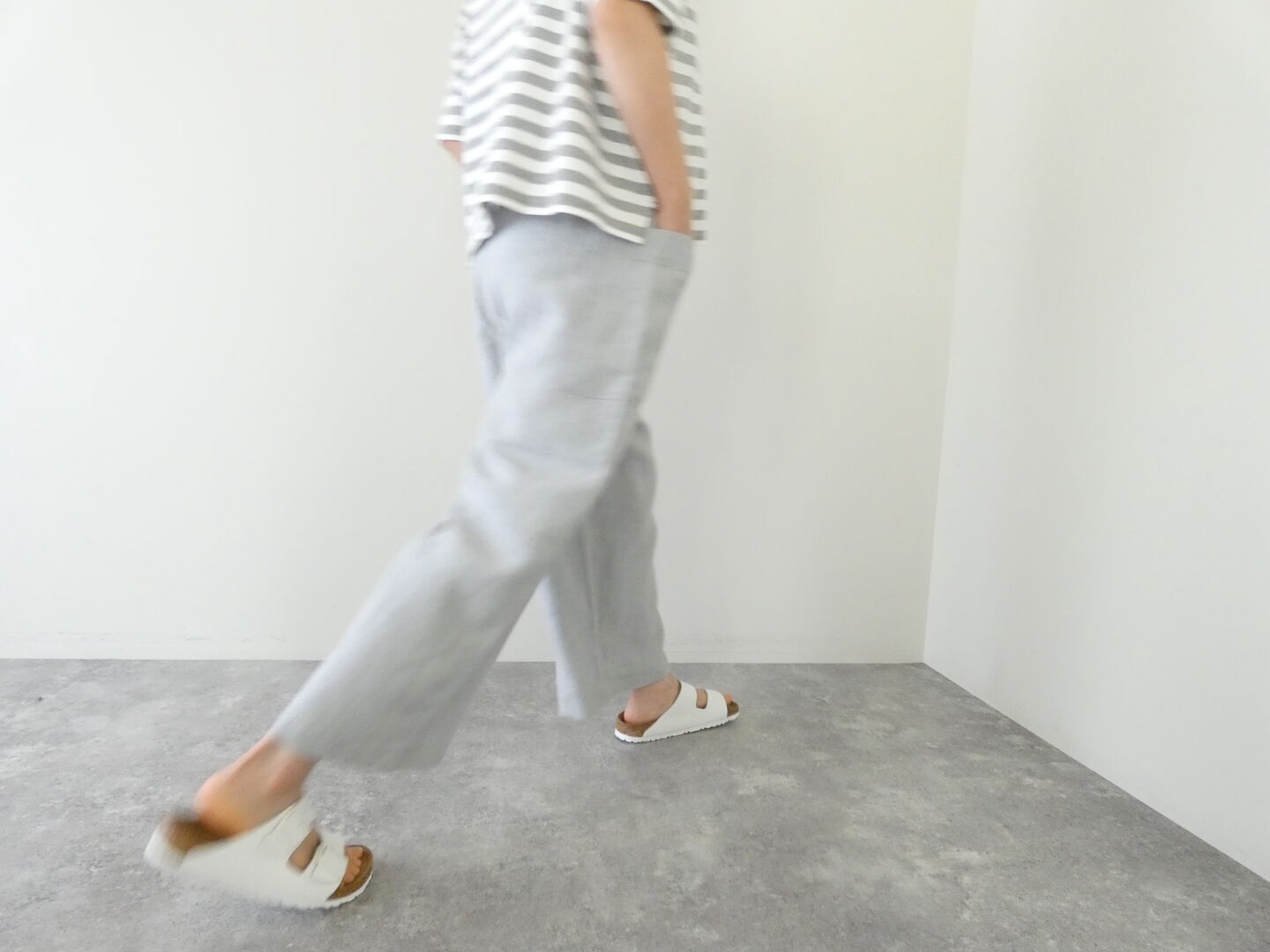 Hands of creation(ハンズオブクリエイション) リネン桐七炊きサイドポケット8分丈パンツの商品画像6