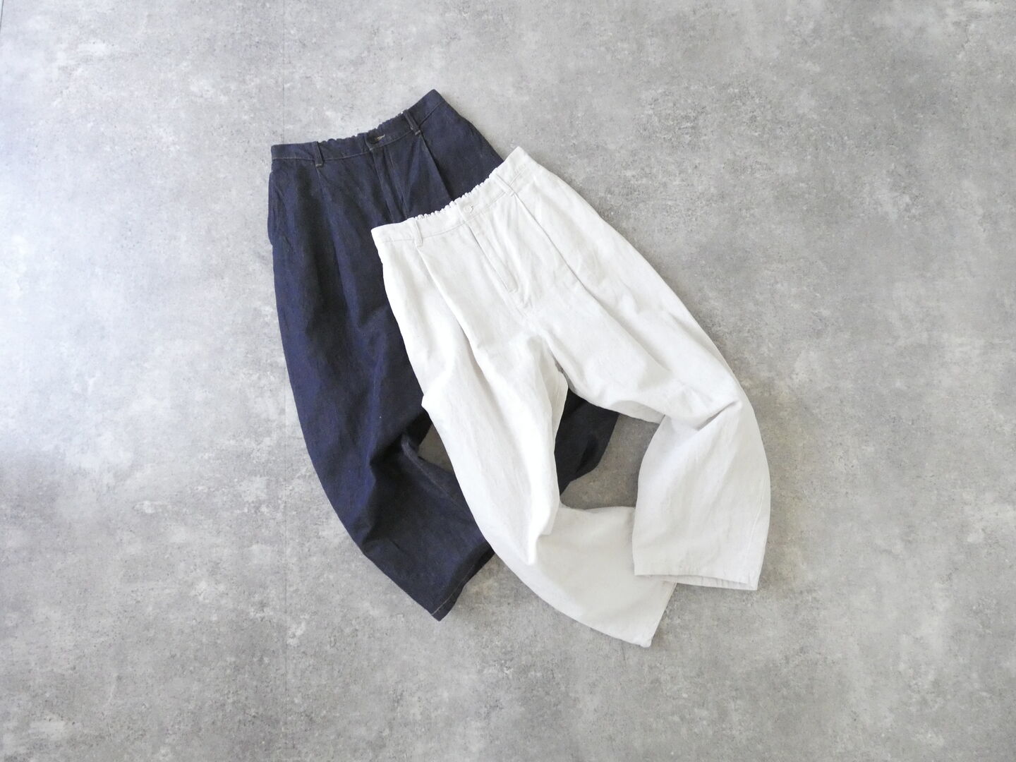 yuni(ユニ イズ ライク ア フラワー トゥー ミー) Cotton Linen denim back gum パンツの商品画像3