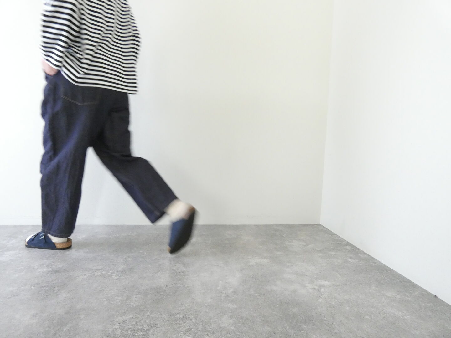 yuni(ユニ イズ ライク ア フラワー トゥー ミー) Cotton Linen denim back gum パンツの商品画像6