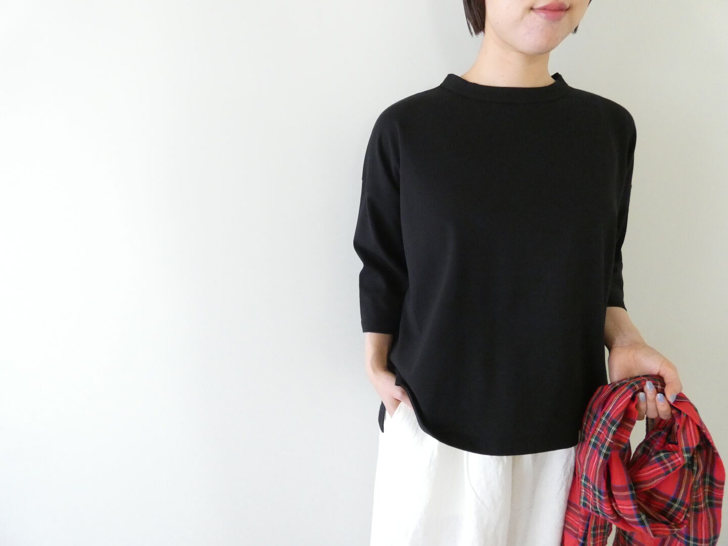 SOUFFLE ECO天竺クロップドTシャツの商品画像1