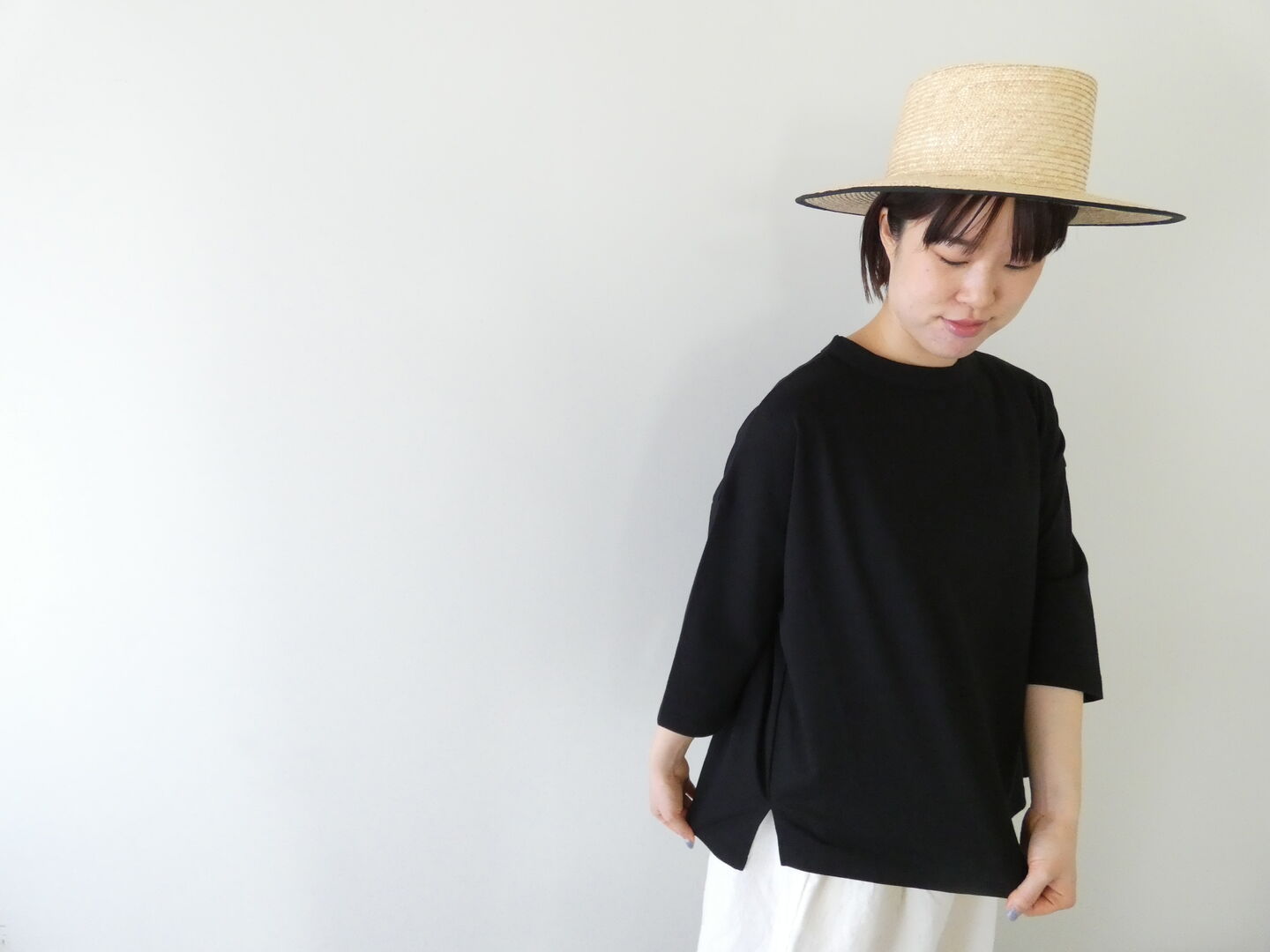 SOUFFLE ECO天竺クロップドTシャツの商品画像4