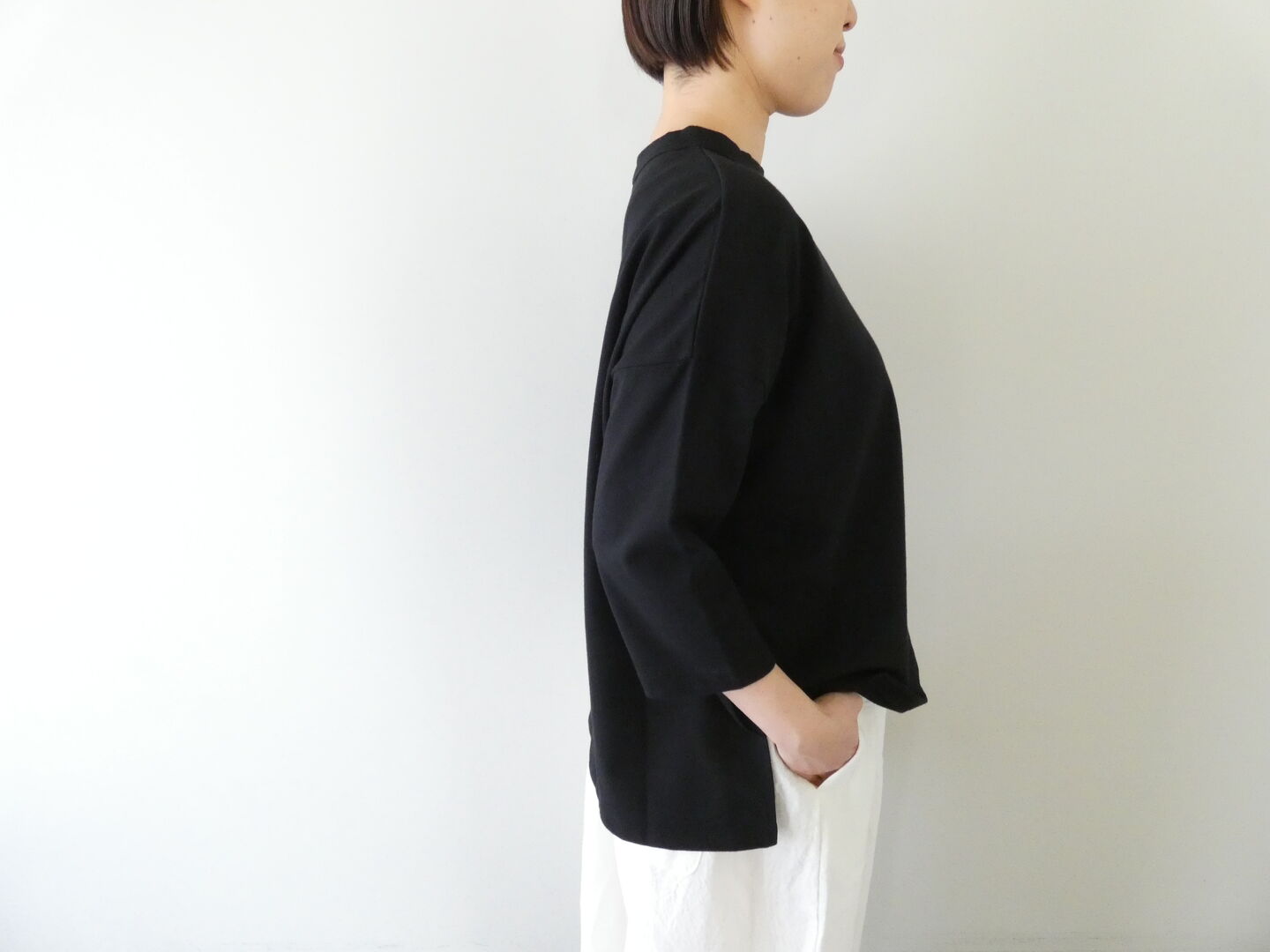 SOUFFLE ECO天竺クロップドTシャツの商品画像5