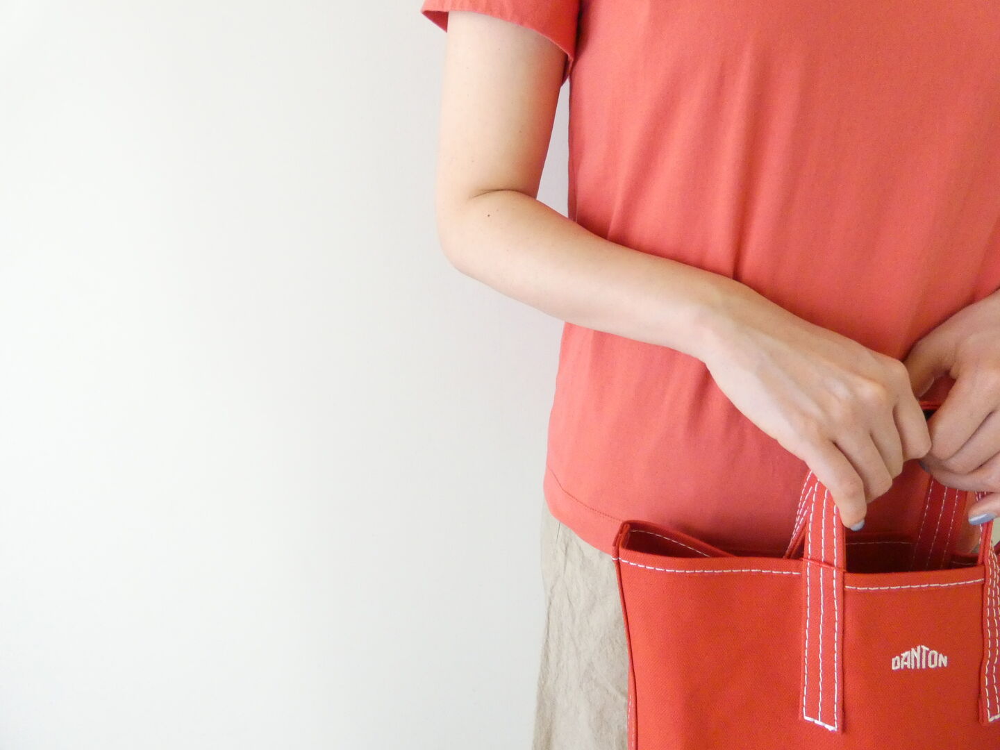 homspun(ホームスパン) 天竺半袖Tシャツ (3)バーミリオンの商品画像17