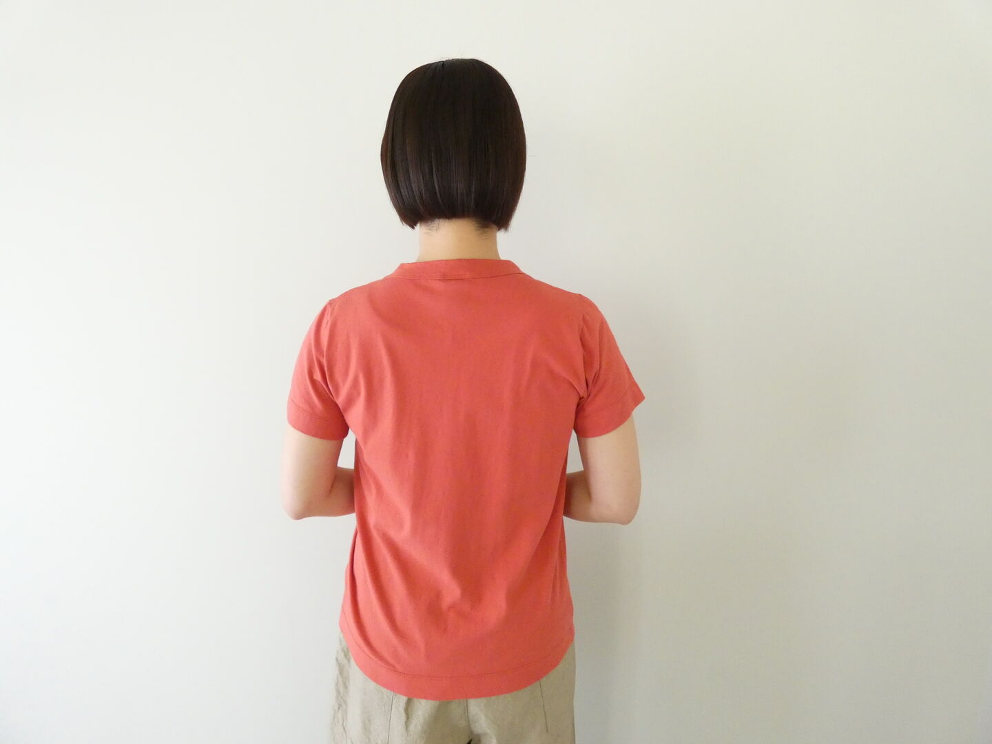 homspun(ホームスパン) 天竺半袖Tシャツ (3)バーミリオンの商品画像2