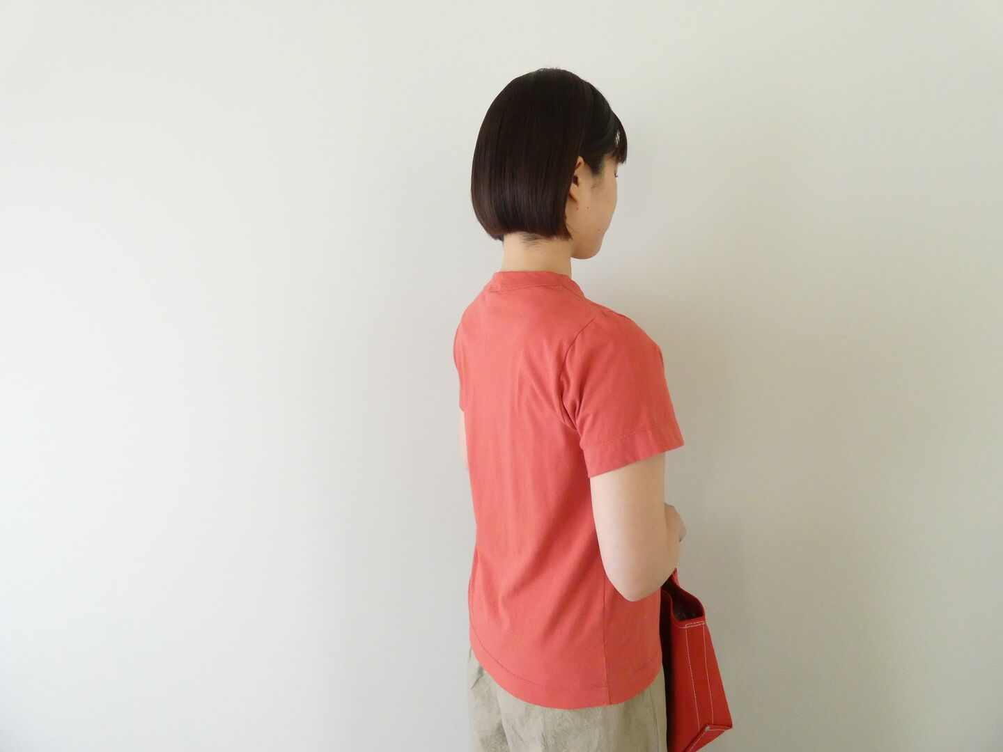 homspun(ホームスパン) 天竺半袖Tシャツ (3)バーミリオンの商品画像4