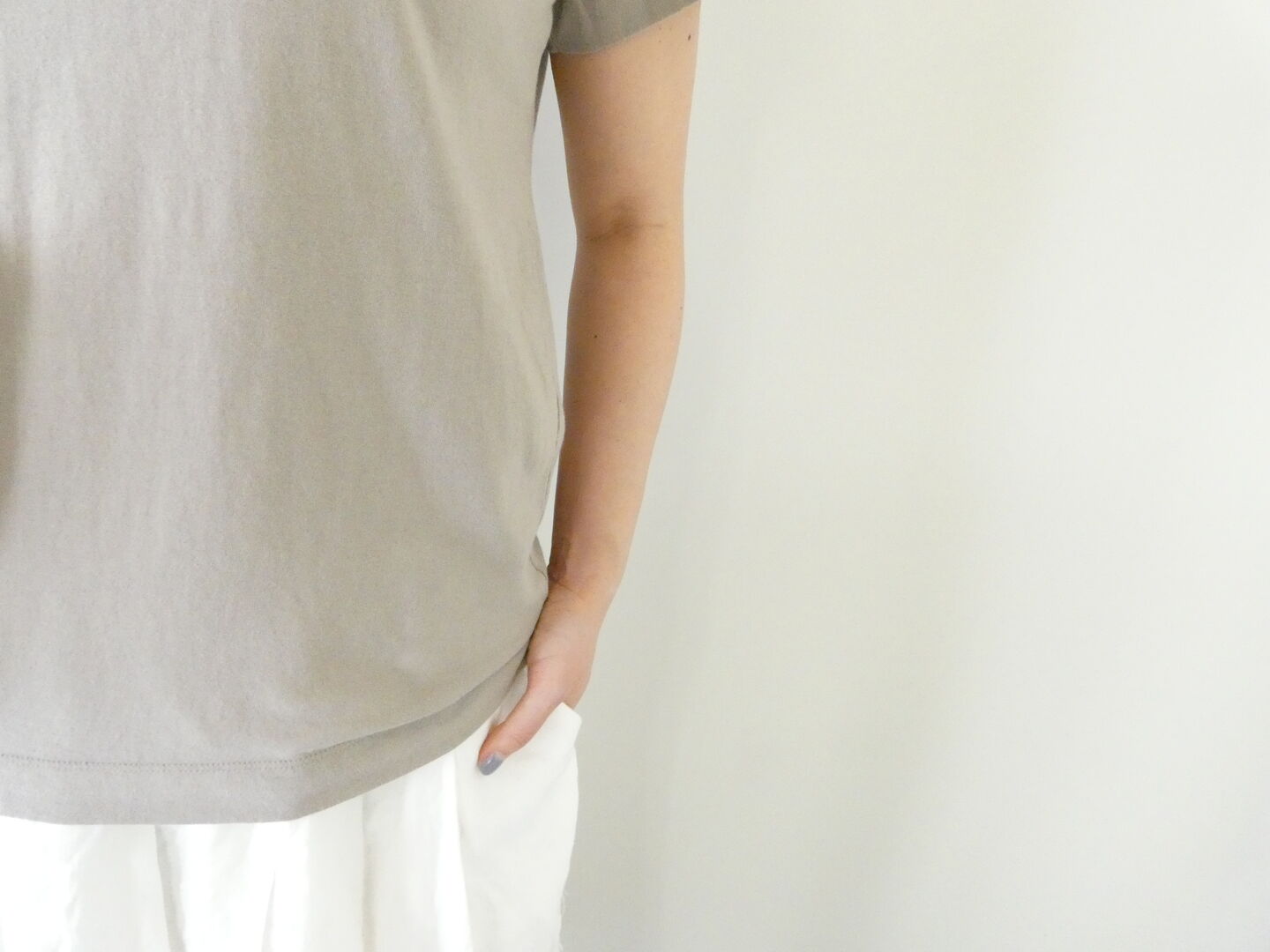 homspun(ホームスパン) 天竺半袖Tシャツ (2)サンドベージュ の商品画像22