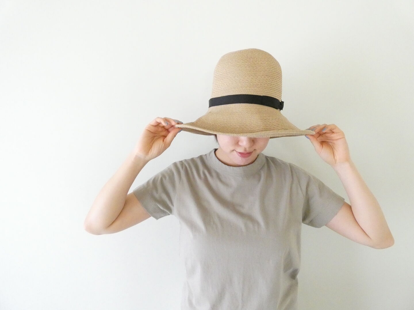 homspun(ホームスパン) 天竺半袖Tシャツ (2)サンドベージュ の商品画像5