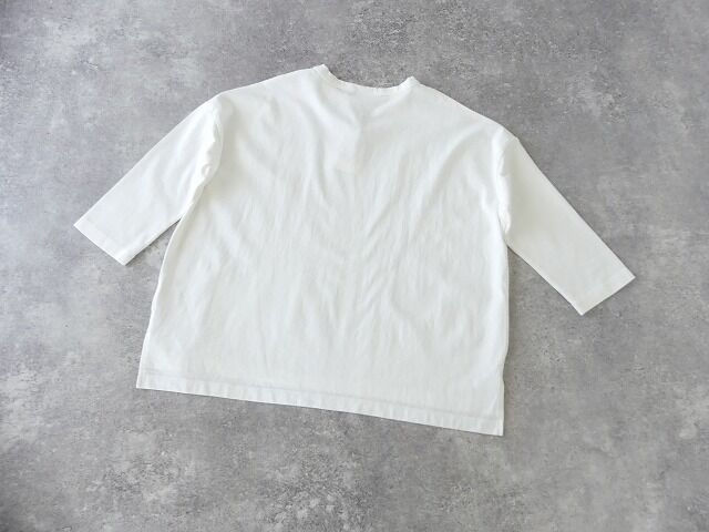 SOUFFLE USAコットン製品染めワイドポンチョ7分袖TEEの商品画像29