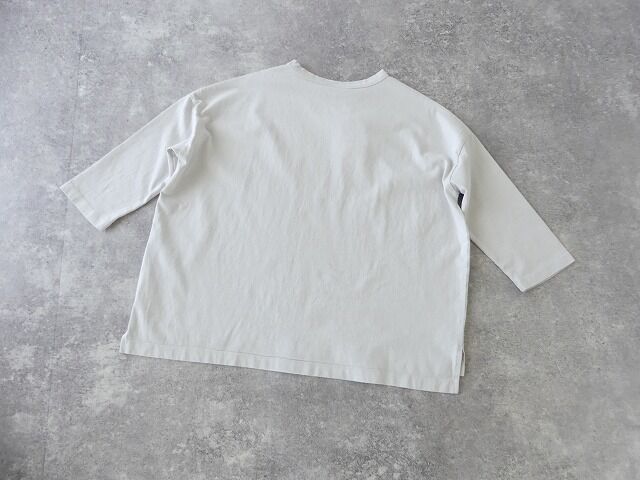 SOUFFLE USAコットン製品染めワイドポンチョ7分袖TEEの商品画像43