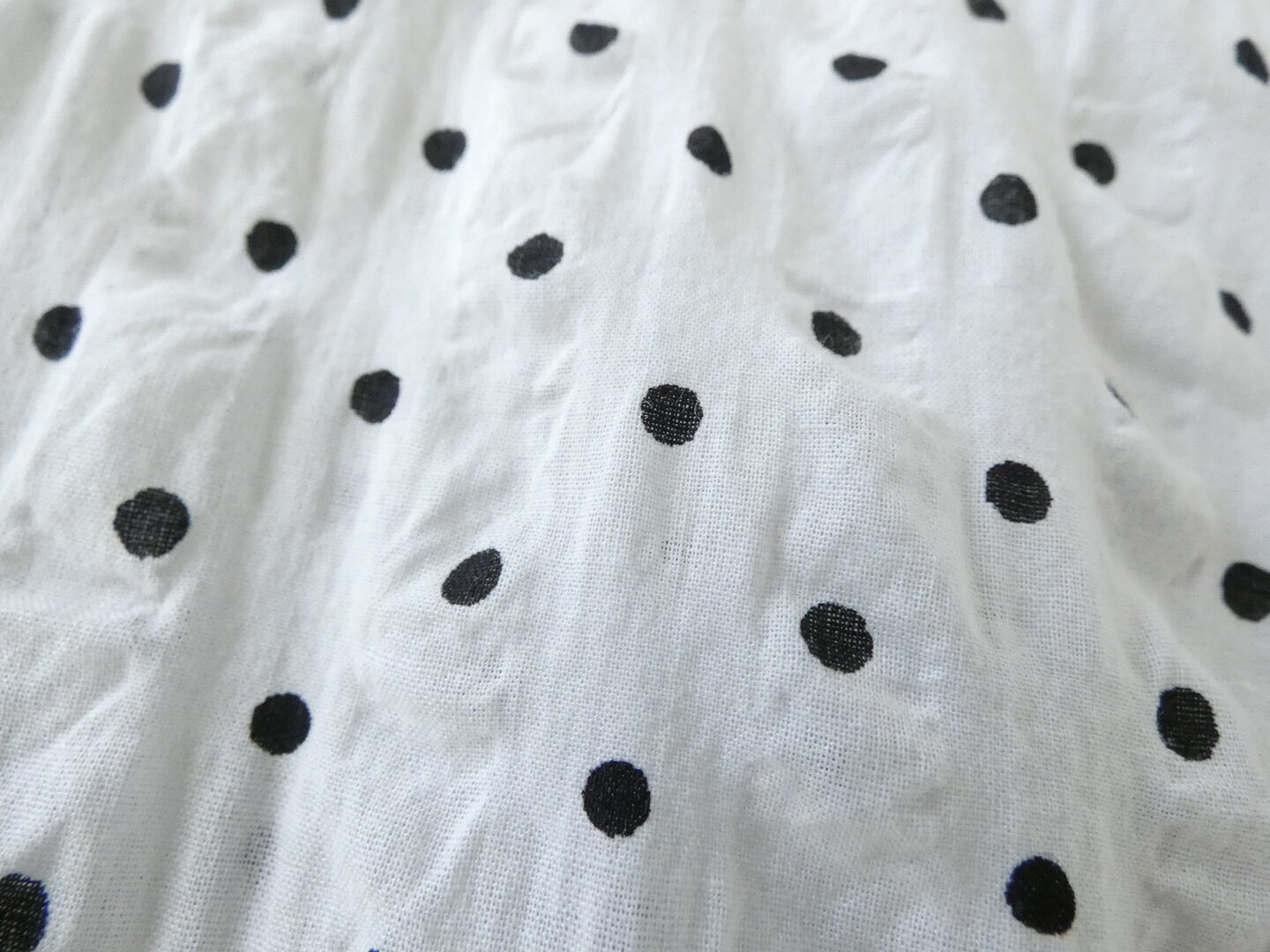 NARU 80ローンリップルシンプルドット ワイドカラーシャツの商品画像32