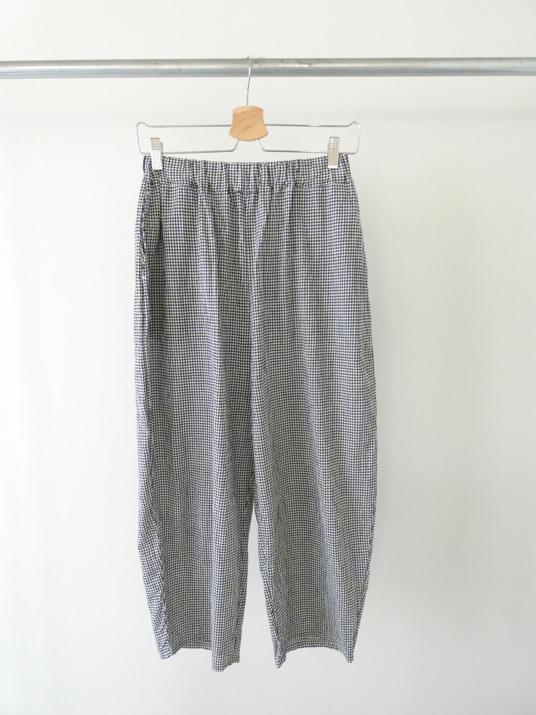 NARU オーガニックコットンチェックエッグパンツの商品画像10