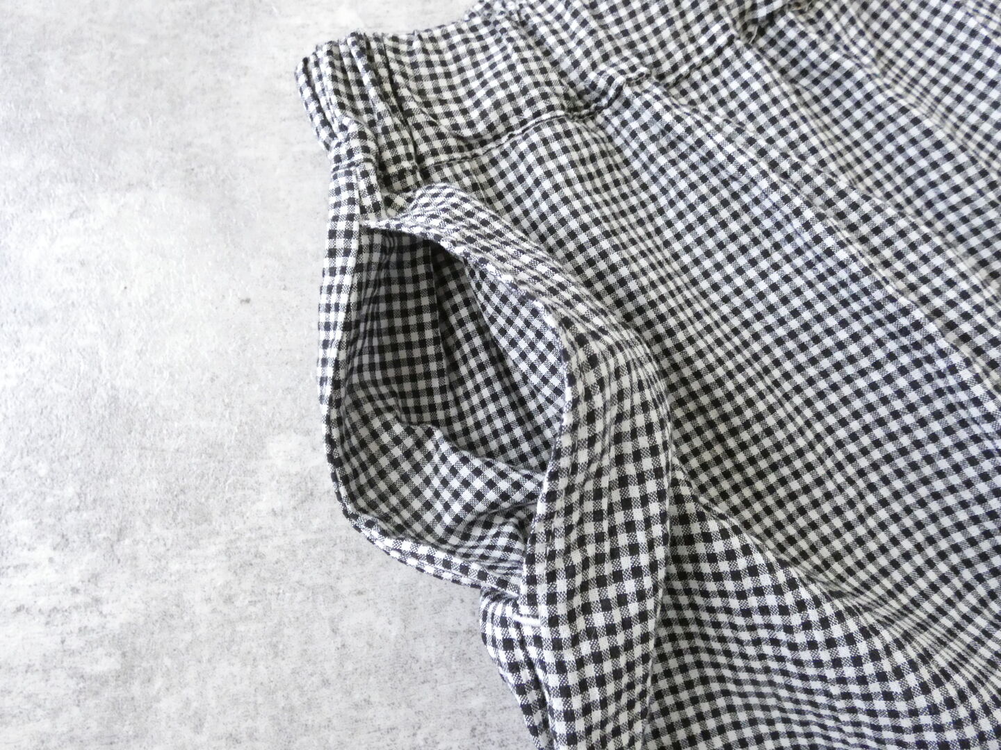 NARU オーガニックコットンチェックエッグパンツの商品画像25