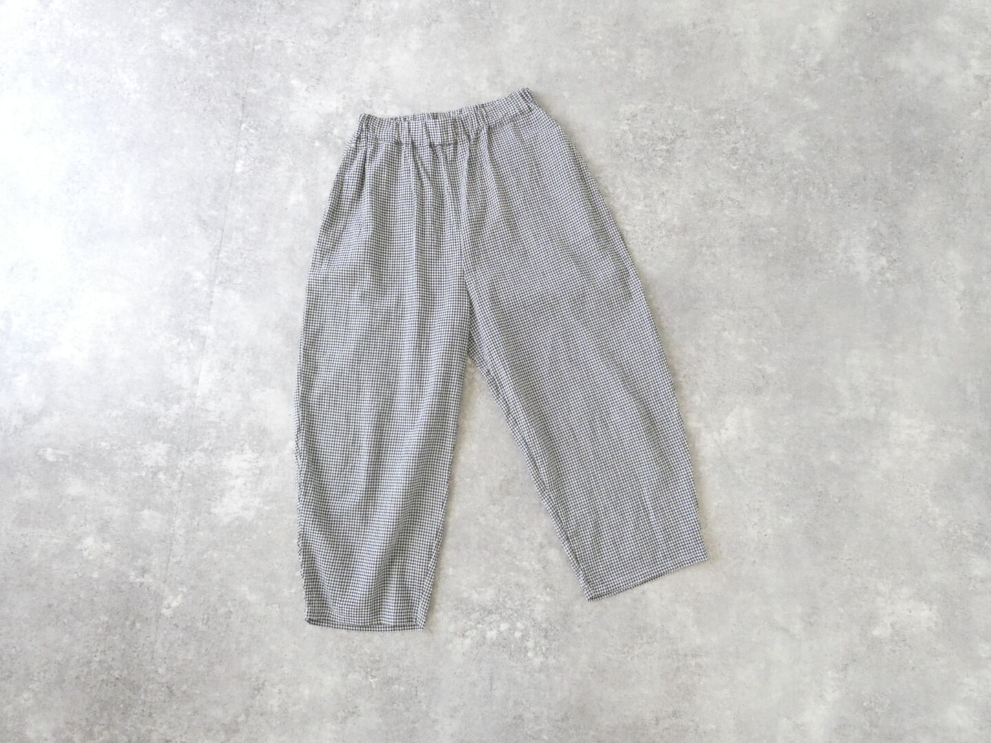 NARU オーガニックコットンチェックエッグパンツの商品画像3