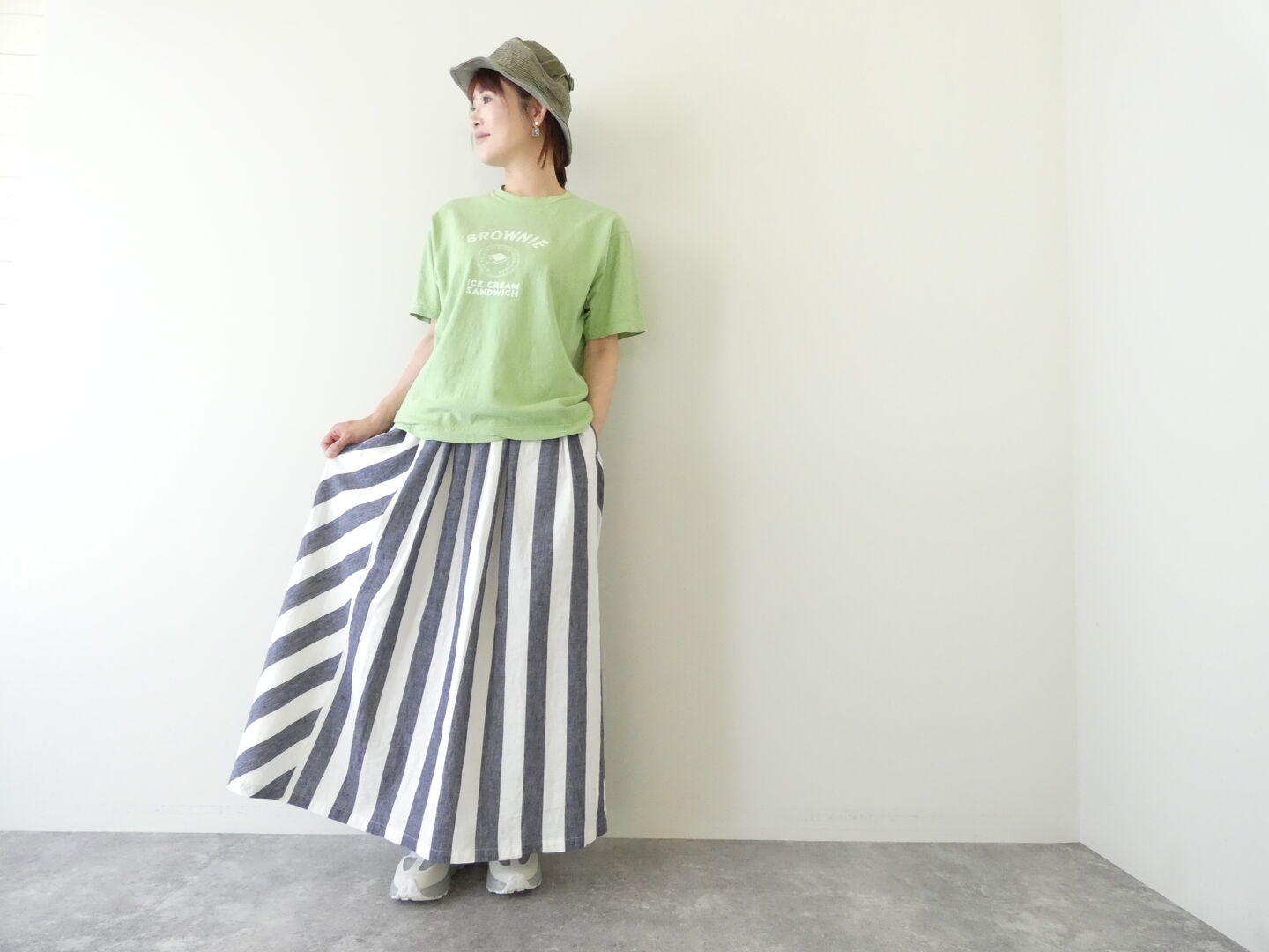 NATURAL LAUNDRY(ナチュラルランドリー) オーガニック シャンカールブラウニープリント半袖Tの商品画像3