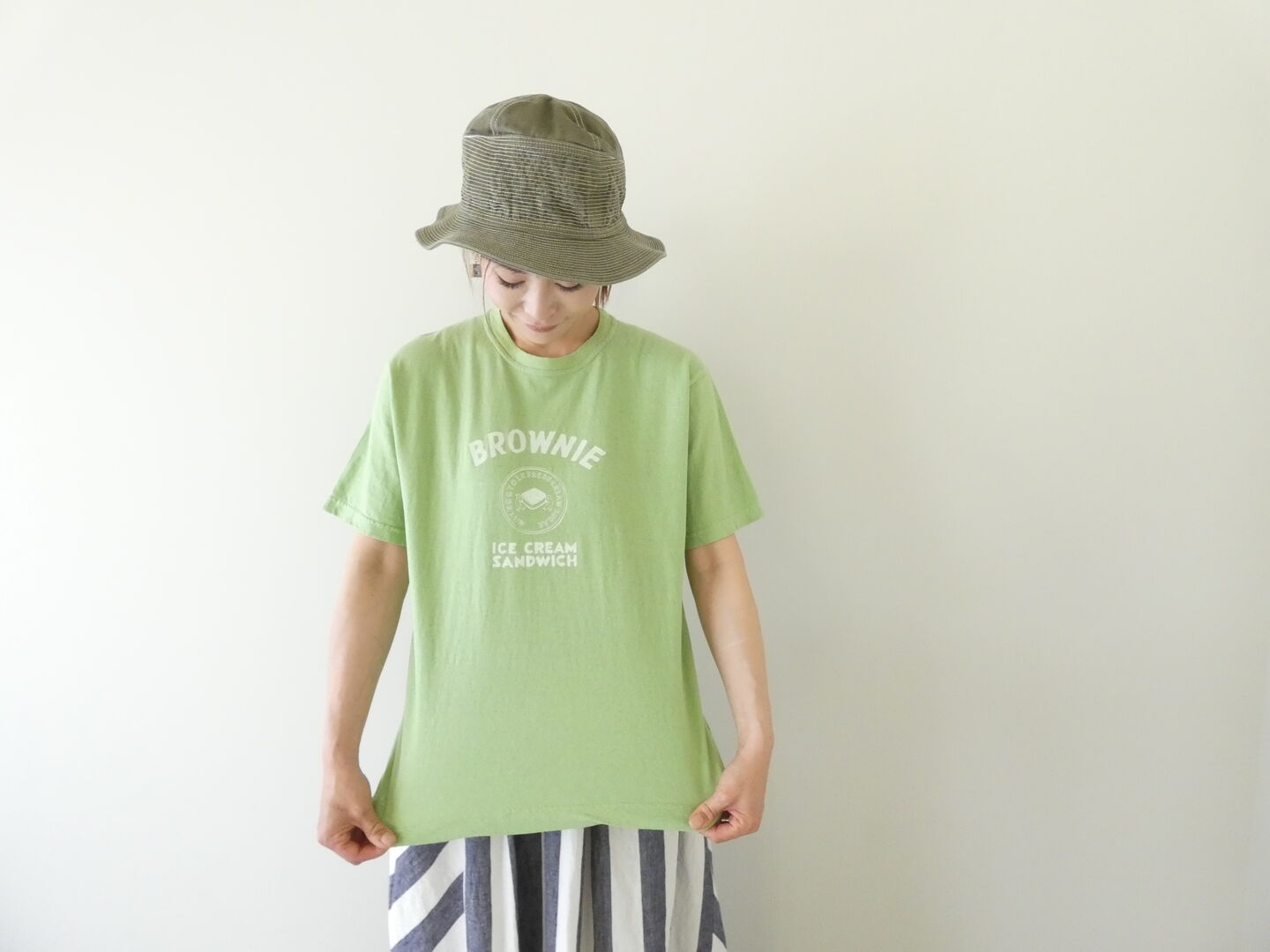 NATURAL LAUNDRY(ナチュラルランドリー) オーガニック シャンカールブラウニープリント半袖Tの商品画像6