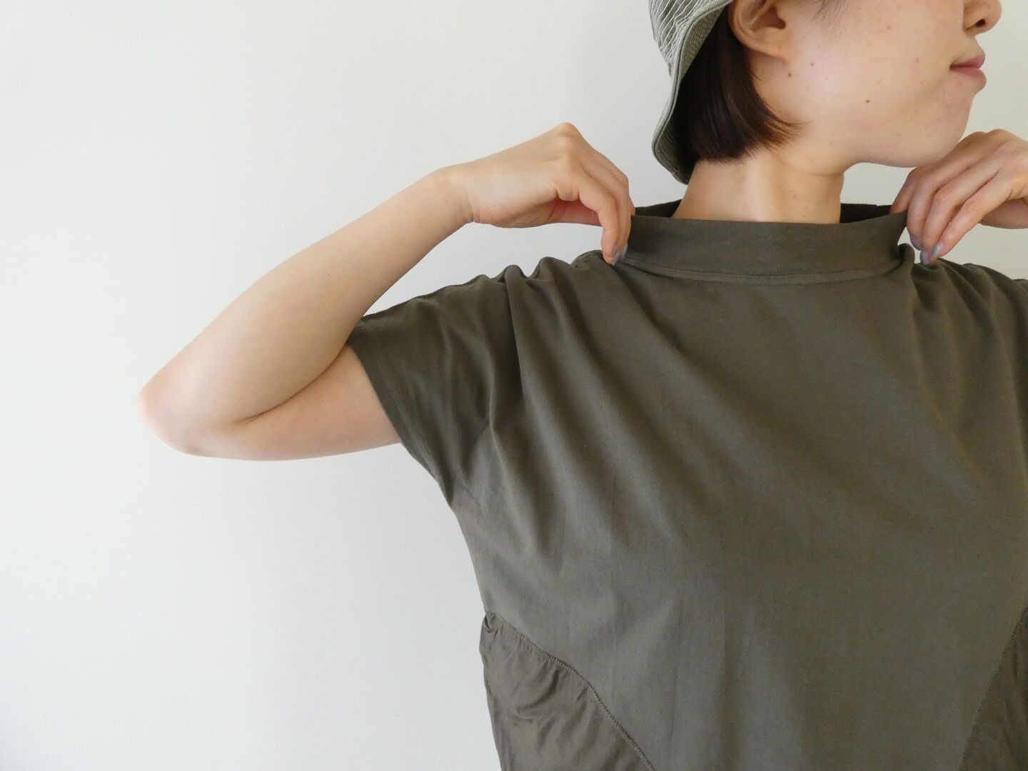 grin(グリン) オーガニックエーゲ海パッチワークモックTの商品画像2