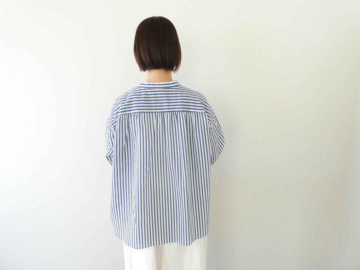 LinenYa(リネンヤ) バンドカラーブラウスの商品画像10