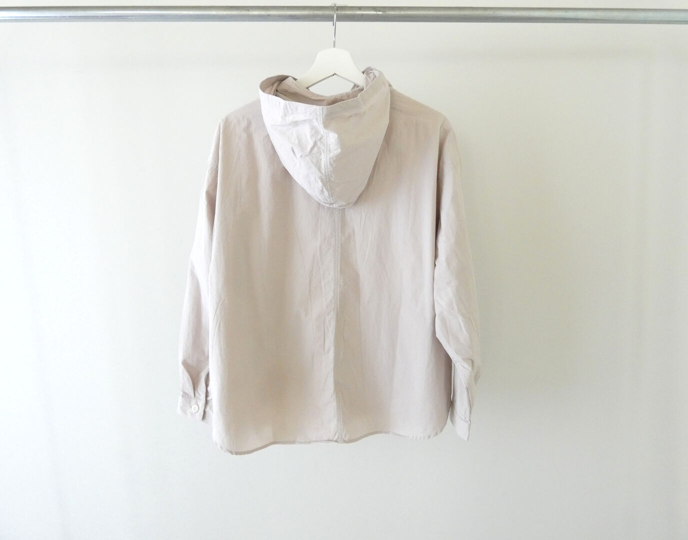 BLUE LAKE MARKET(ブルーレイクマーケット) ヴィンテージポプリン　ヘムラウンドフーディの商品画像10