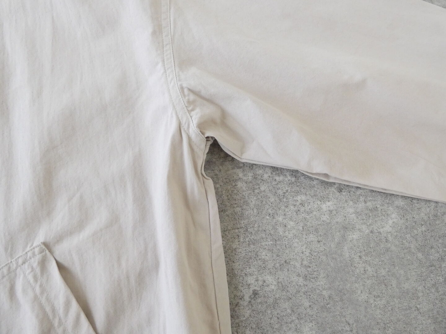 BLUE LAKE MARKET(ブルーレイクマーケット) ヴィンテージポプリン　ヘムラウンドフーディの商品画像26