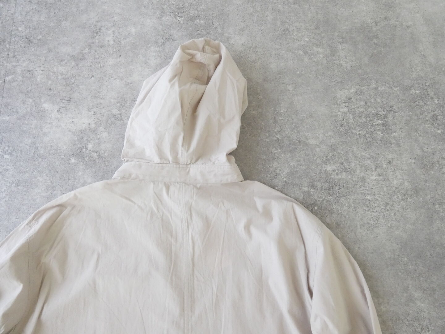 BLUE LAKE MARKET(ブルーレイクマーケット) ヴィンテージポプリン　ヘムラウンドフーディの商品画像30