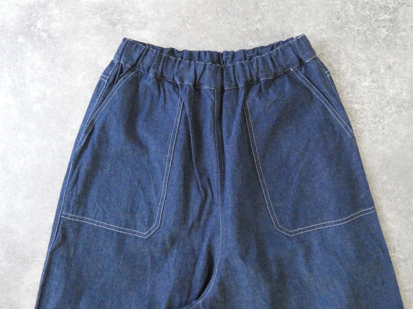 BLUE LAKE MARKET(ブルーレイクマーケット) 8オンスデニム配色ステッチイージーパンツの商品画像45