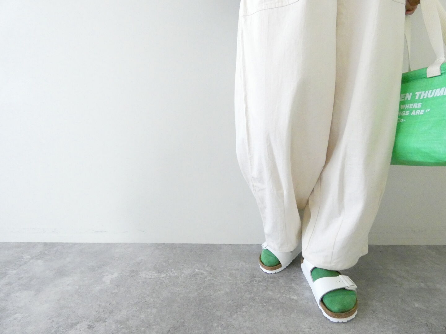 BLUE LAKE MARKET(ブルーレイクマーケット) 8オンスデニム配色ステッチイージーパンツの商品画像6