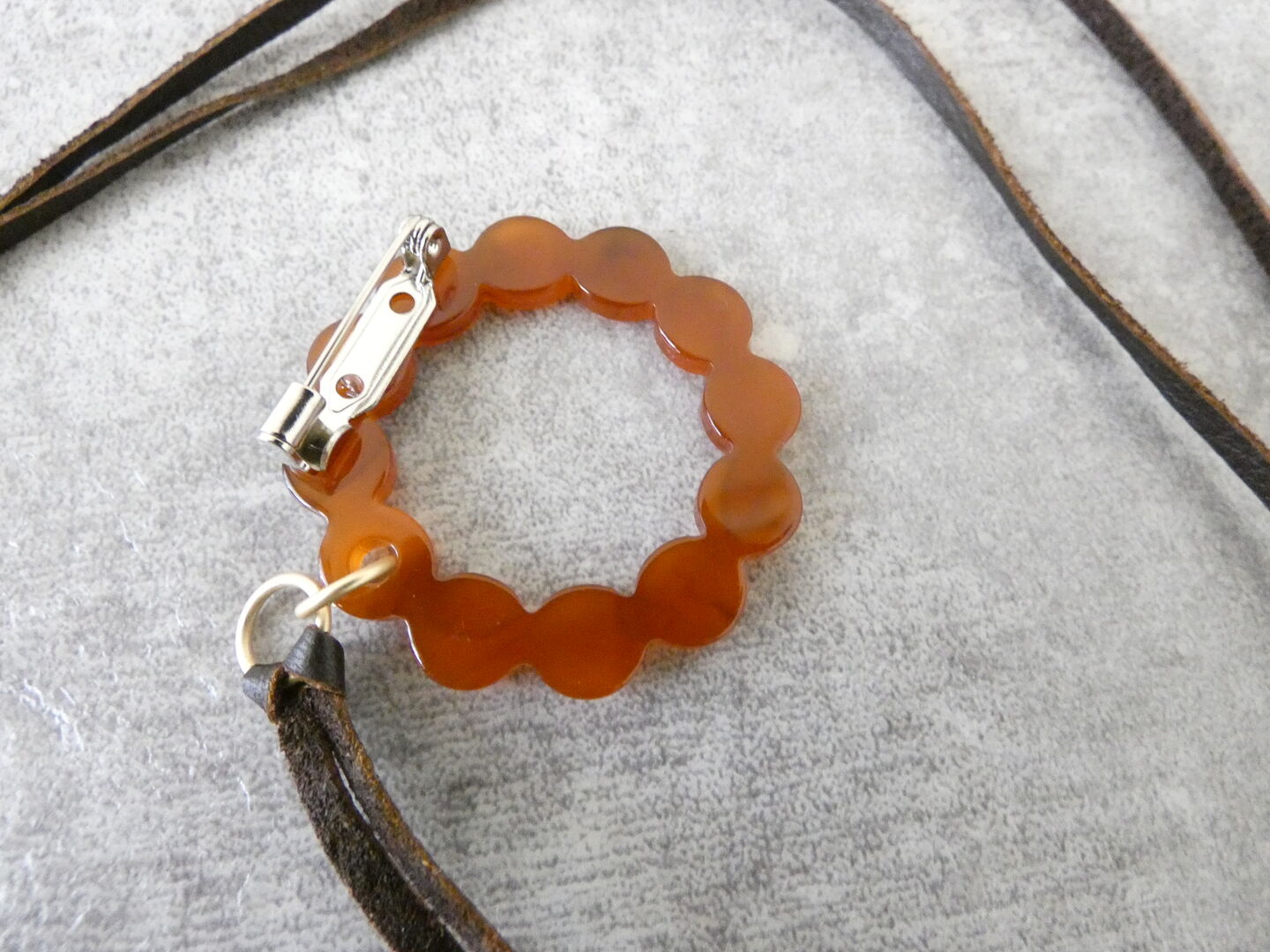 H(ホーク) ブローチにもなるサークルドットネックレスの商品画像24