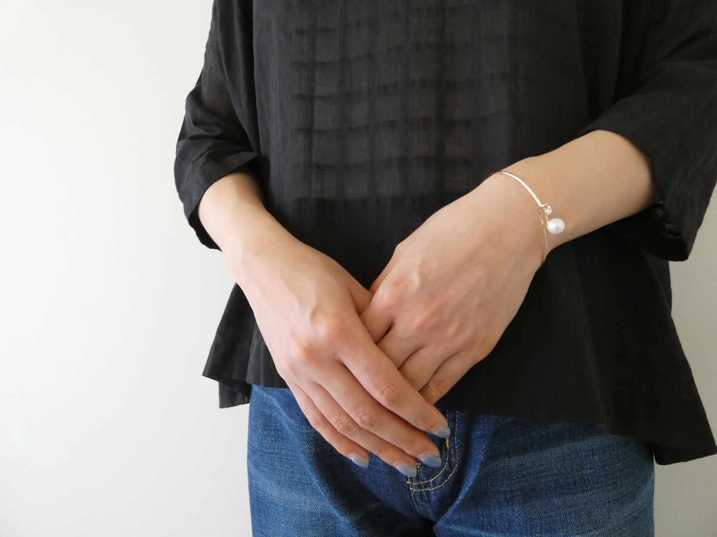 H(ホーク) 1粒パールのブレスレットの商品画像4