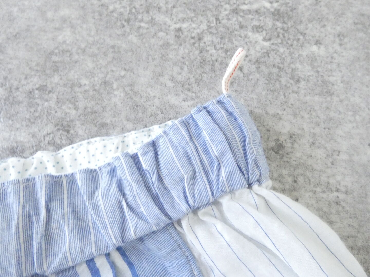 快晴堂(かいせいどう) 風をはらんでスゥイングする・ブルーブルーストライプ　風をはらむ、はかまパンツの商品画像22