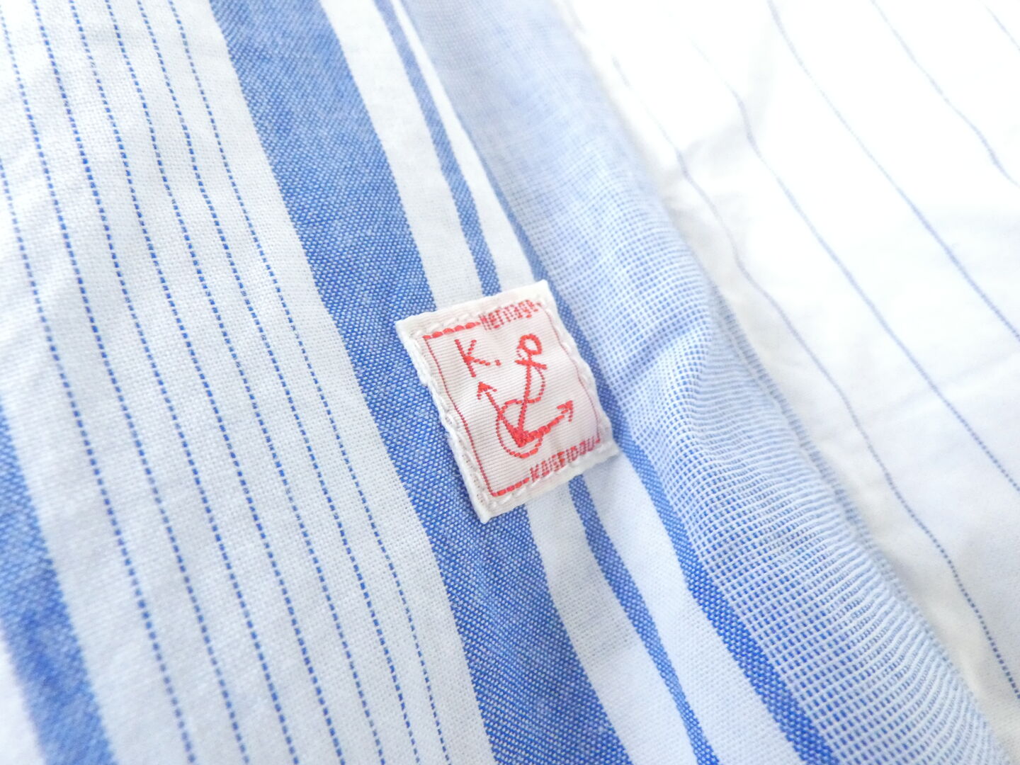 快晴堂(かいせいどう) 風をはらんでスゥイングする・ブルーブルーストライプ　風をはらむ、はかまパンツの商品画像24