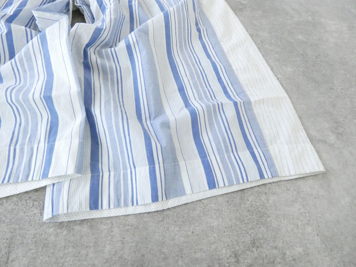 快晴堂(かいせいどう) 風をはらんでスゥイングする・ブルーブルーストライプ　風をはらむ、はかまパンツの商品画像26